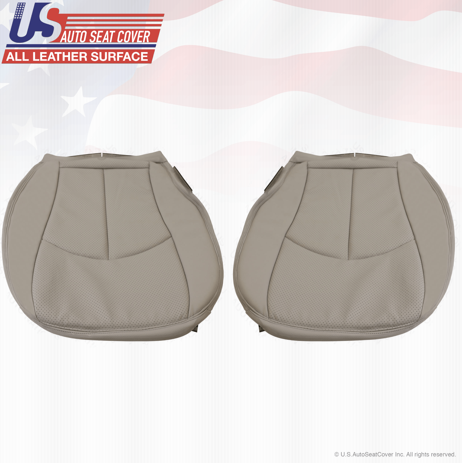 2004 - 2009 Mercedes-Benz E320 Driver-Passenger Bottom Seat Cover Leather Gray