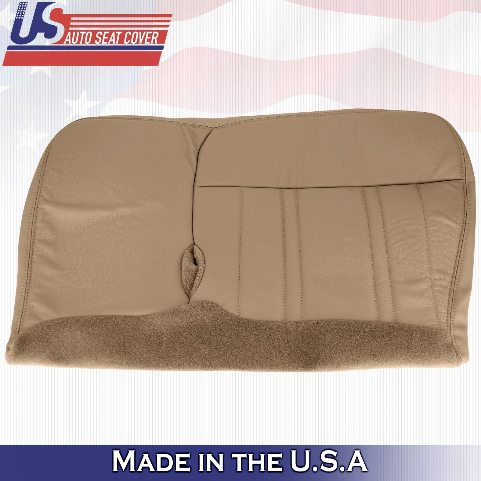 1998 For Ford F150 Lariat XLT Front Passenger Bottom Leather Seat Covers Tan