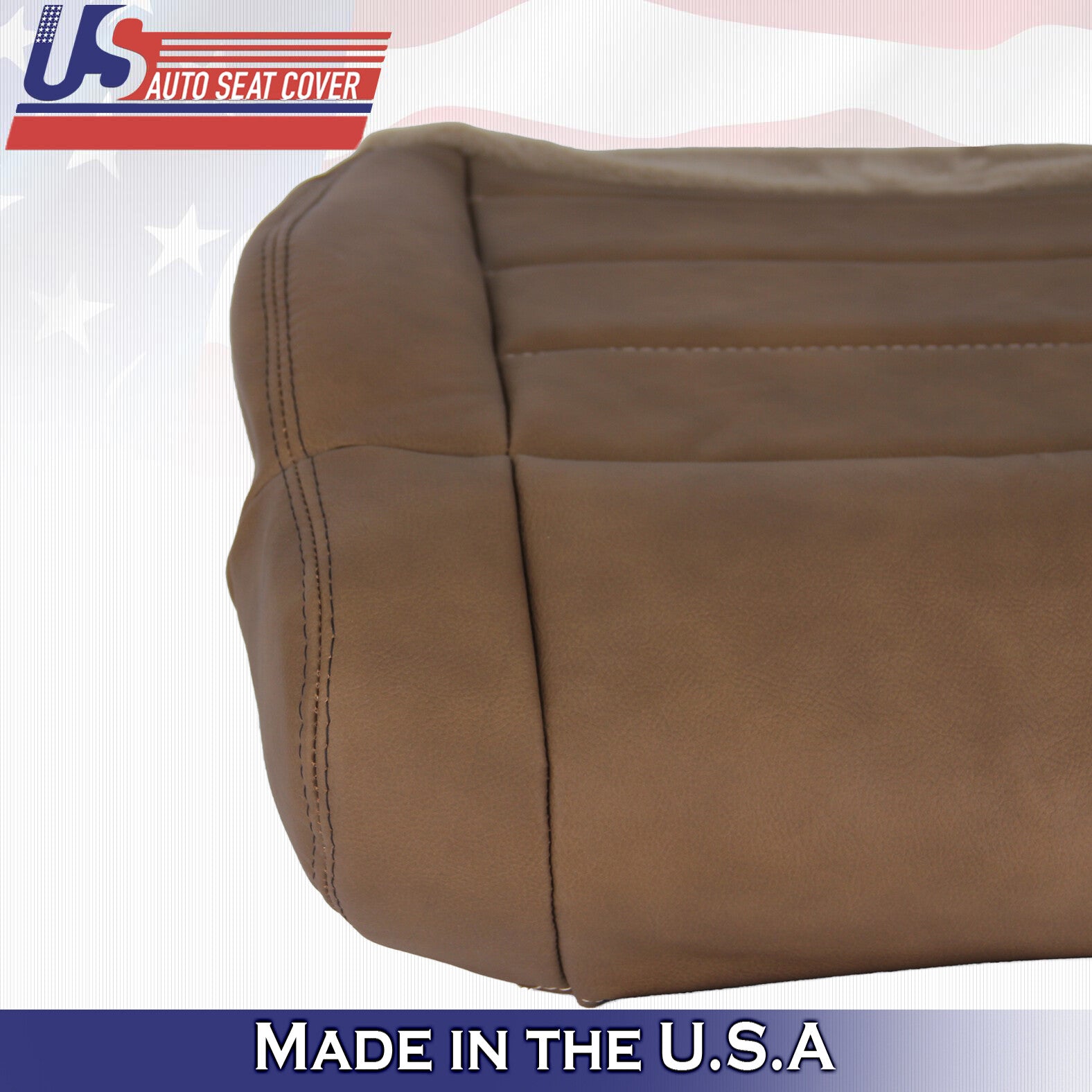 For 2009 2010 Fits Jeep Wrangler Rubicon Driver Bottom Leather Seat Cover Dk Tan