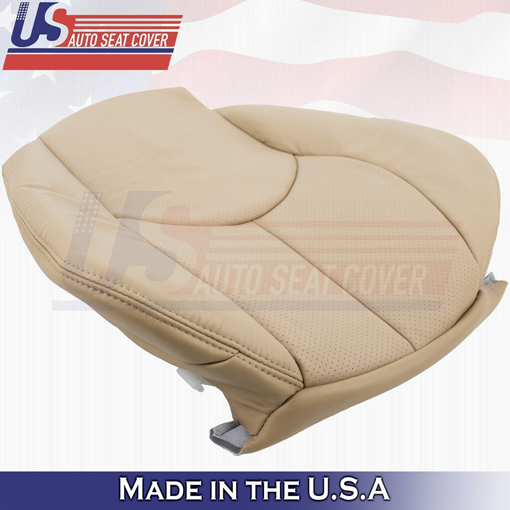 1996 to 2002 For Mercedes Benz SL500 Driver Bottom & Top Perf Leather Cover Tan