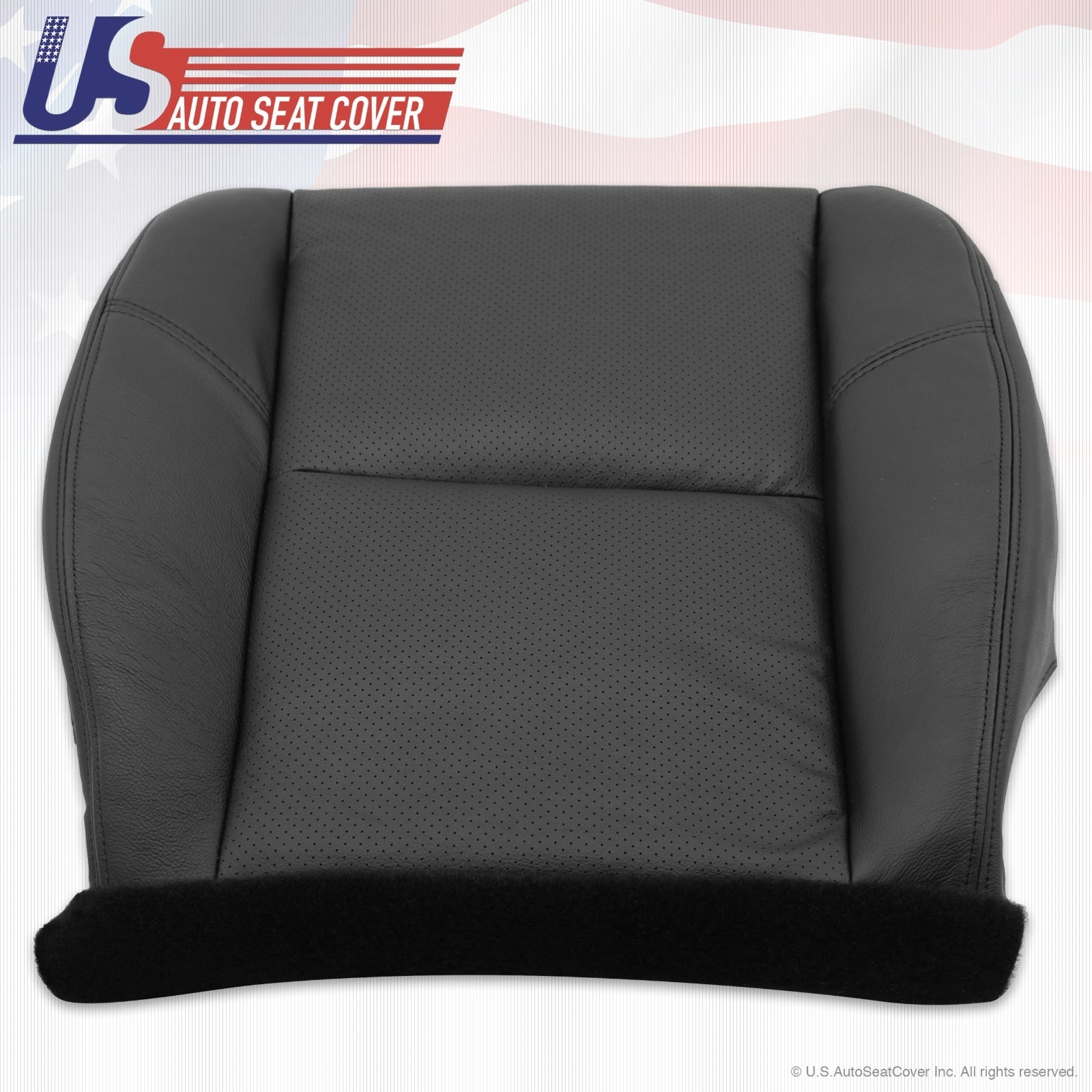 2012 Cadillac Escalade Driver Side Seat Bottom Leather Cover ebony ventilated