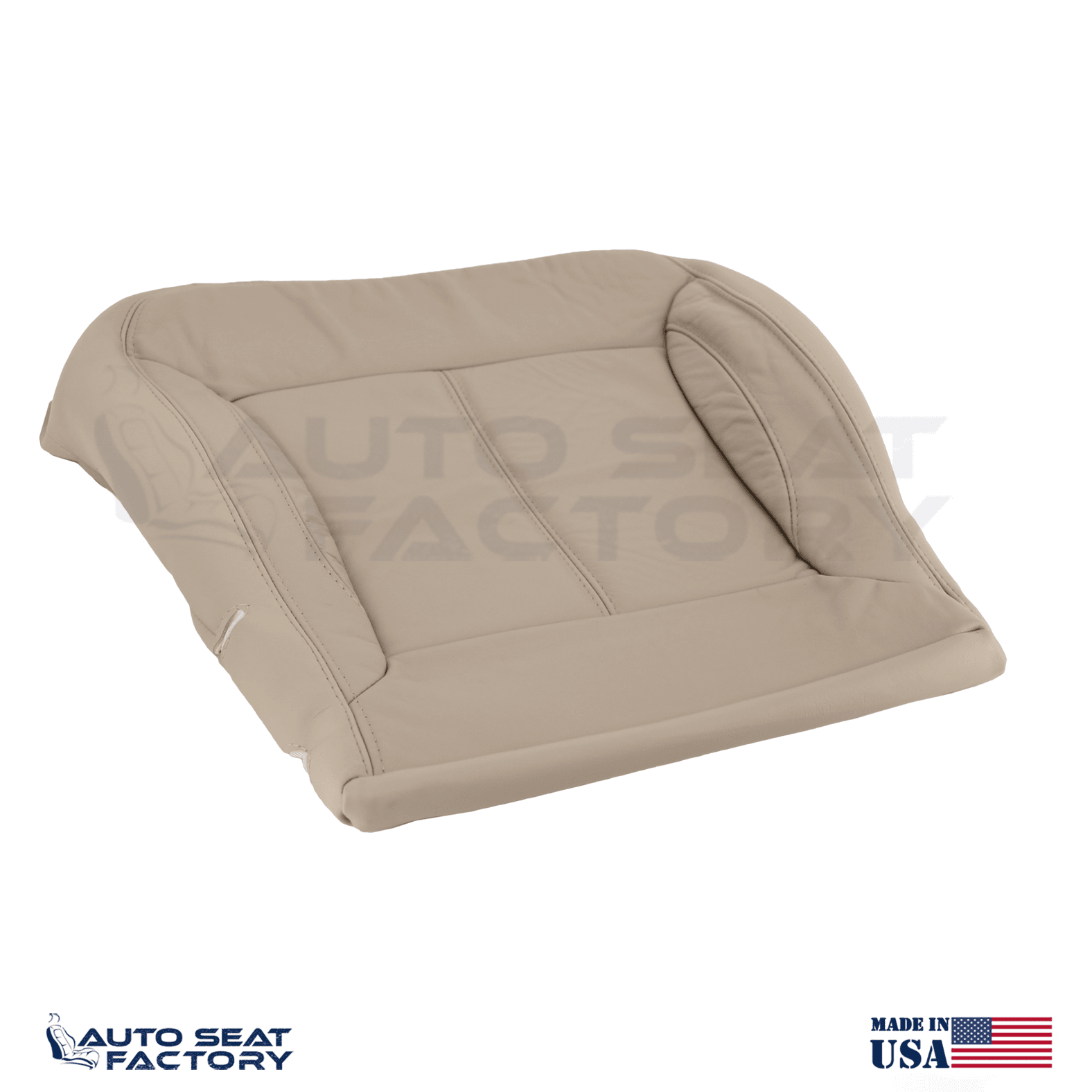 For 2010 - 2013 Buick LaCrosse Left & Right Bottom SOLID Tan Leather Seat Covers
