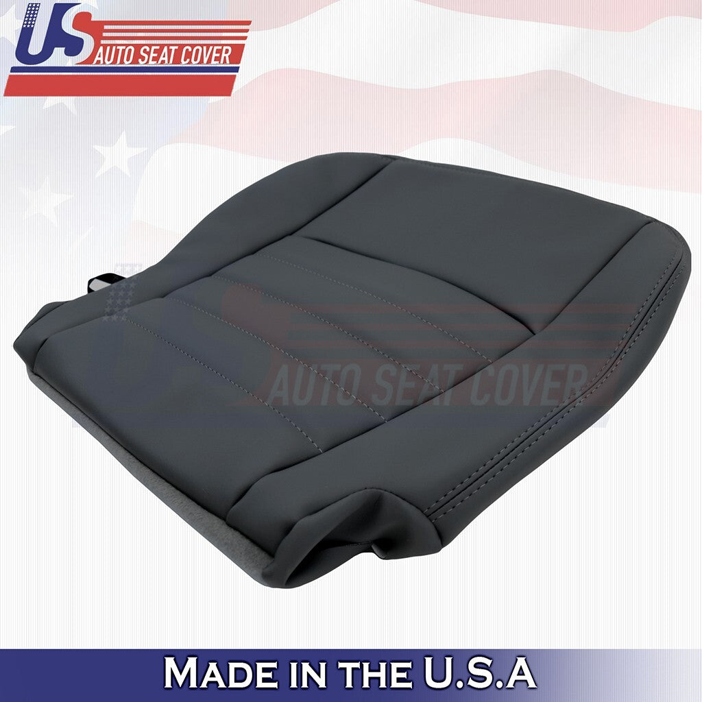 2013 to 2018 Fits Dodge Ram ST Passenger Top & Bottom Vinyl Seat Cover Black