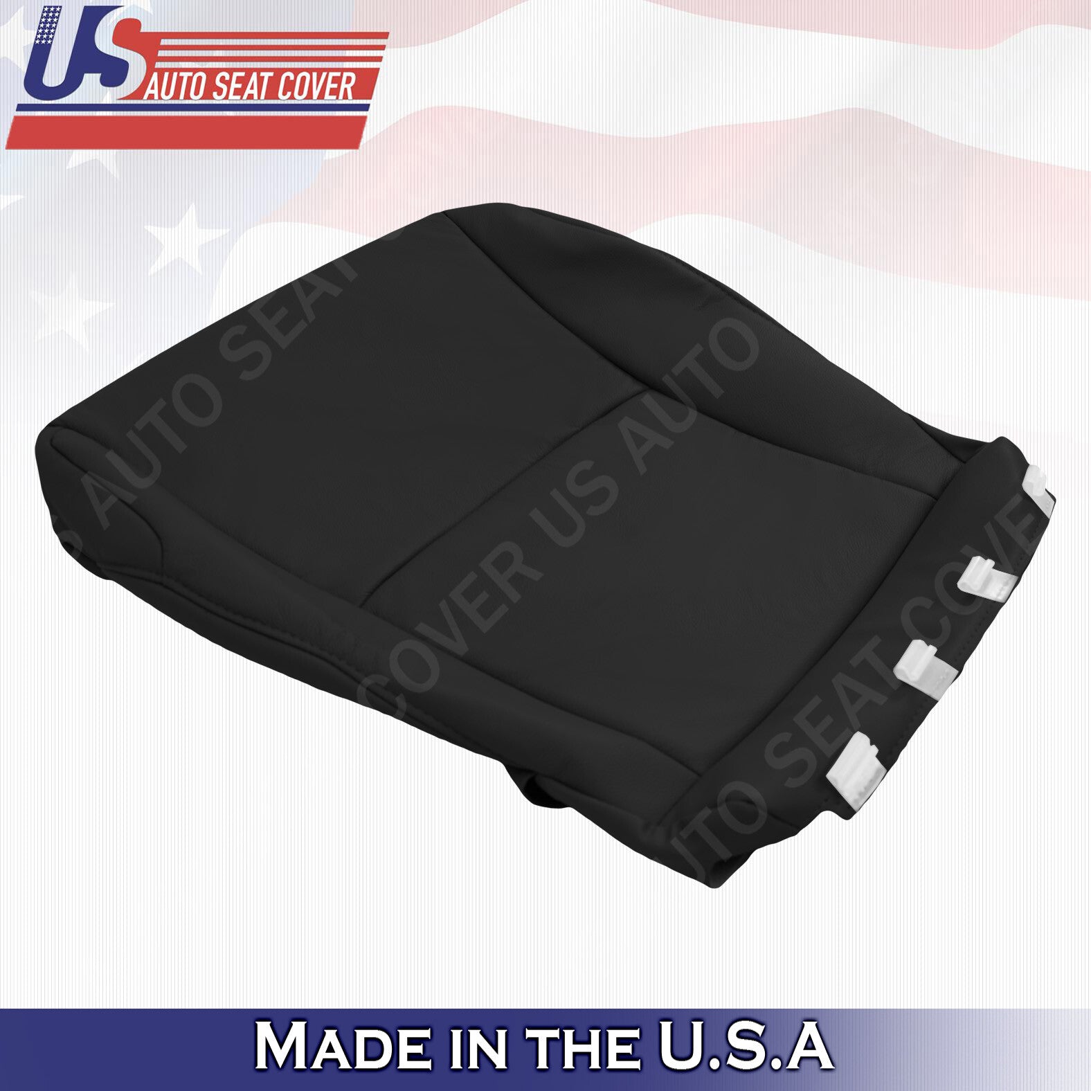 Driver & Passenger Bottoms Leather Covers Black Fits Toyota 4Runner 2010 to 2014