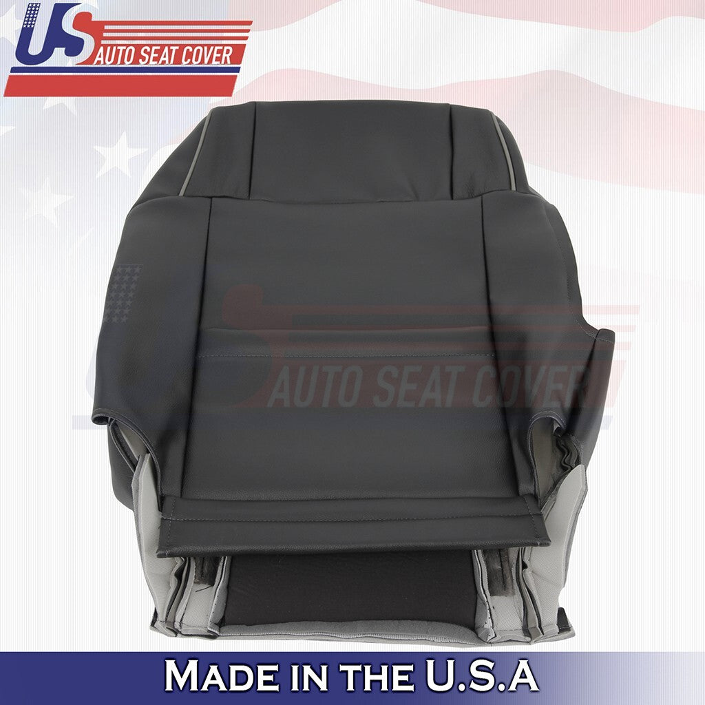 2001 to 2005 Fits Lexus IS300 Passenger Bottom &Top Leather Seat Cover Black