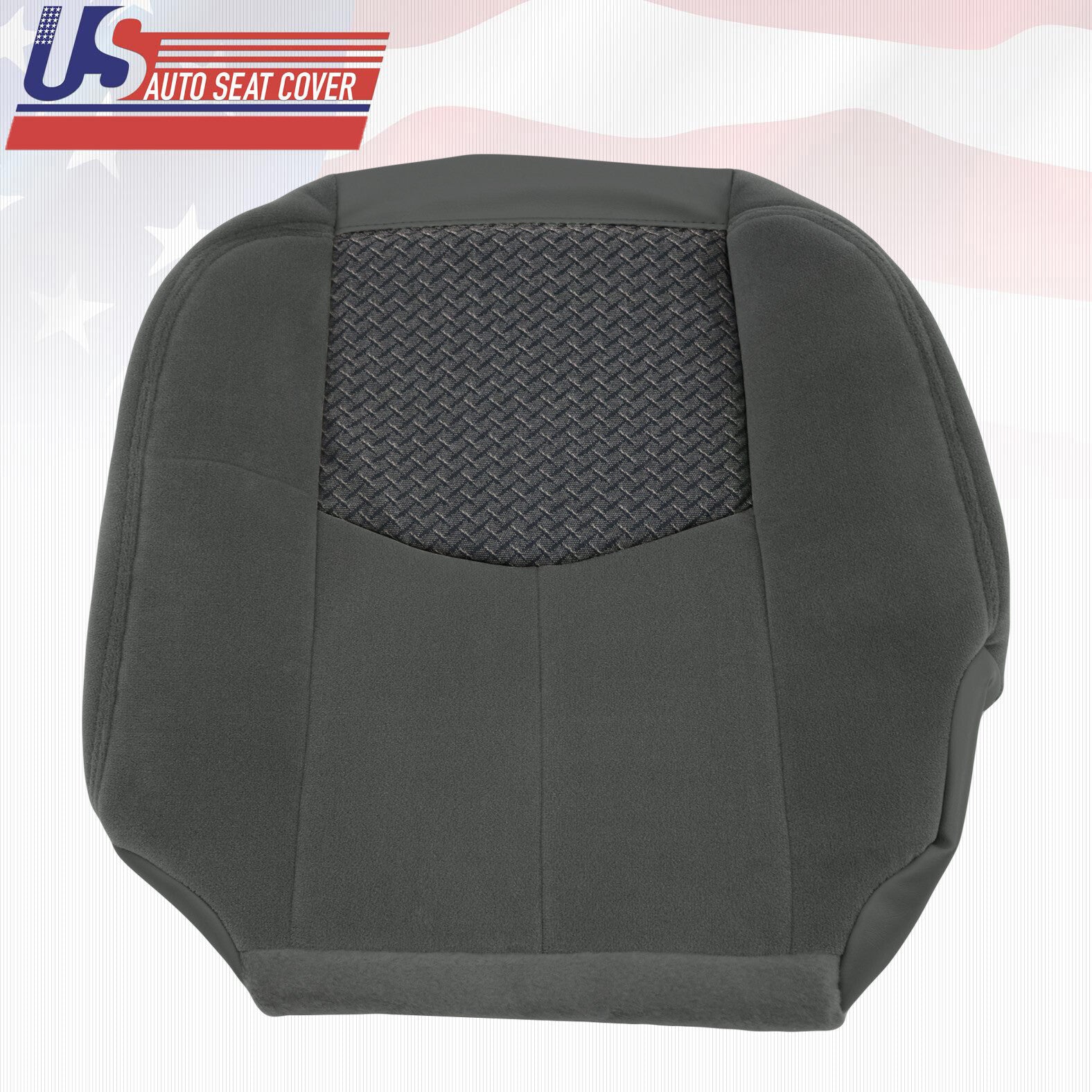 2003 to 2004 Chevy Avalanche 1500 & 2500 Driver Bottom Cloth Seat Cover Drk Gray