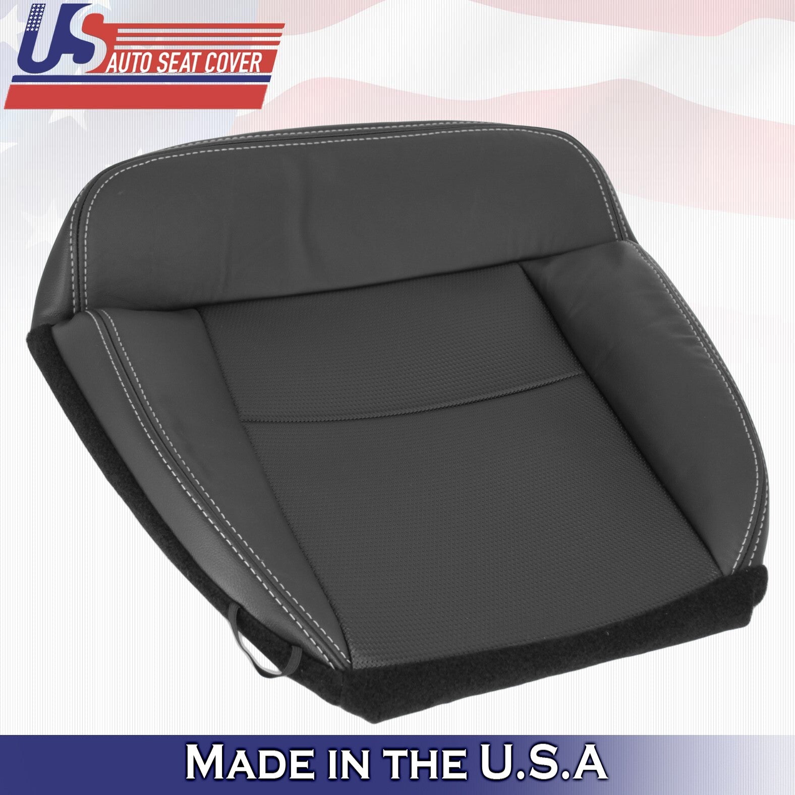 2004 to 2008 Fits Ford F150 FX4 Sport Passenger Bottom Leather Cover Black