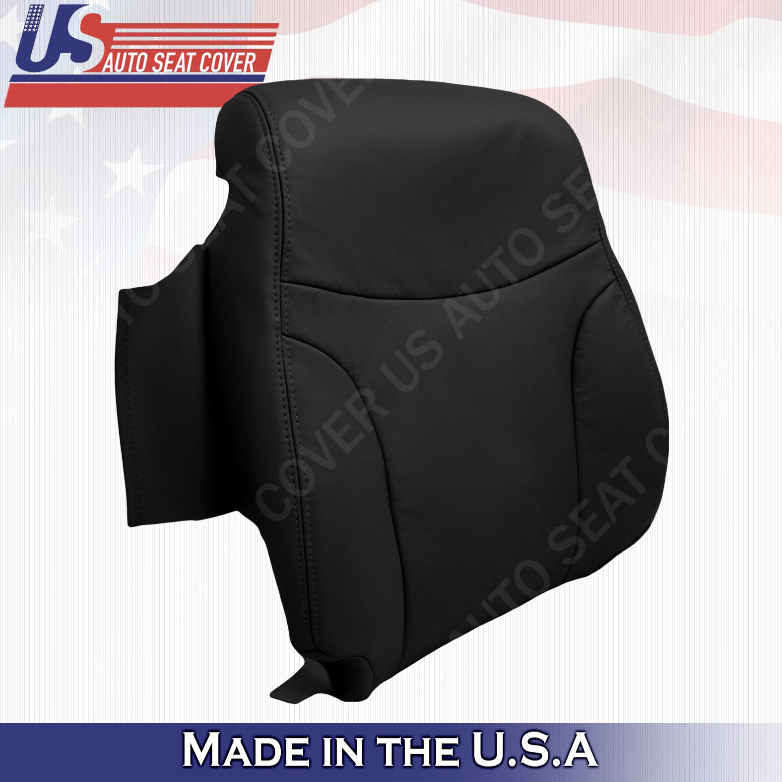 For 2002 2003 2004 2005 2006 Lexus ES300 Front Top & Bottom Leather Cover Black