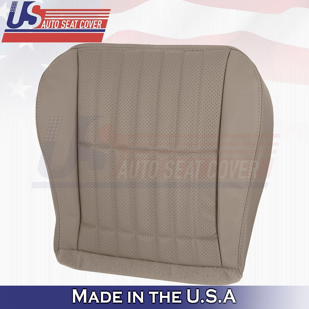 1999 to 2002 Fits Chevy Camaro Driver &Passenger Bottoms Perf Leather Cover Tan