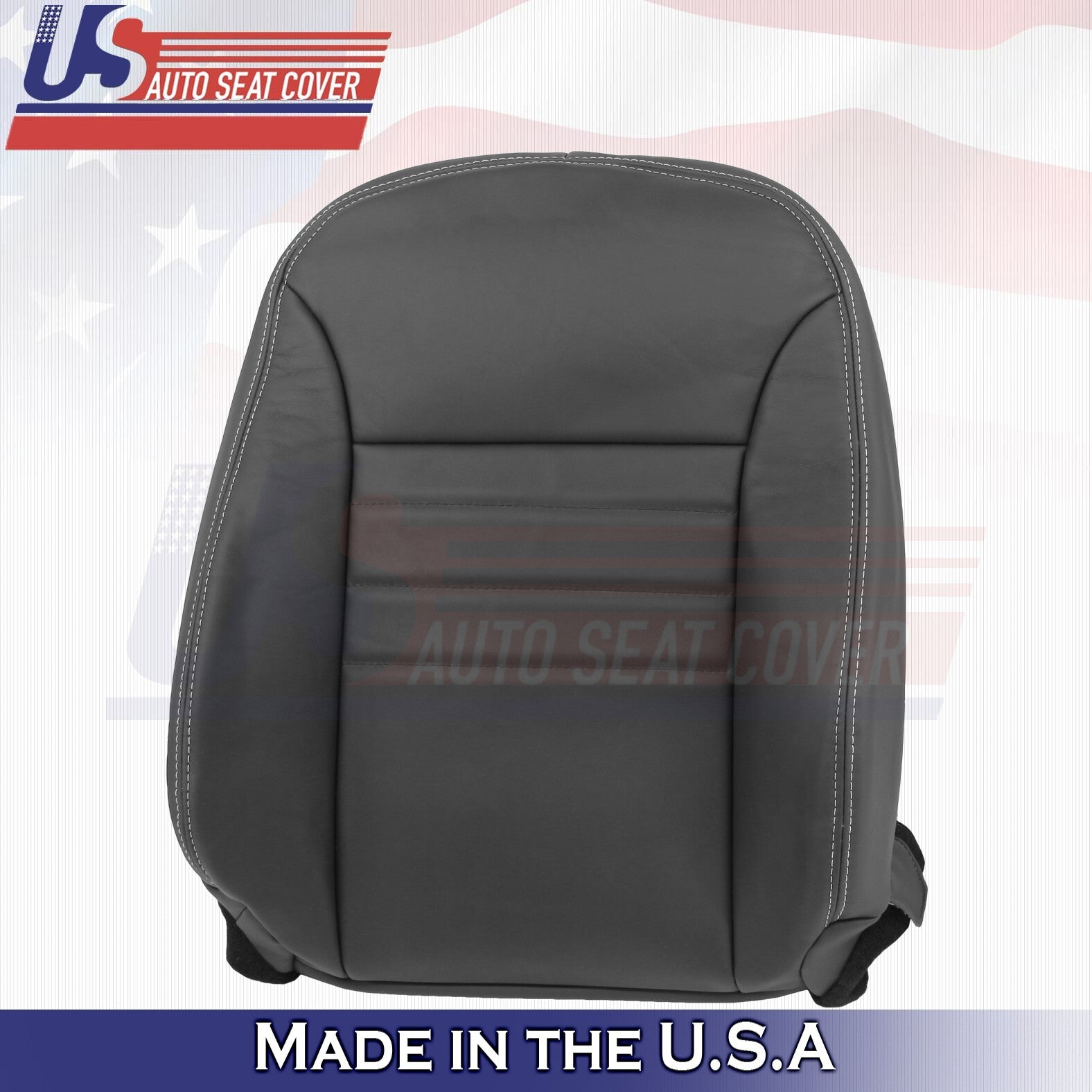 2013 2014 For Dodge Charger SXT Front 2 Top & 2 Bottom Leather Seat Covers BLK