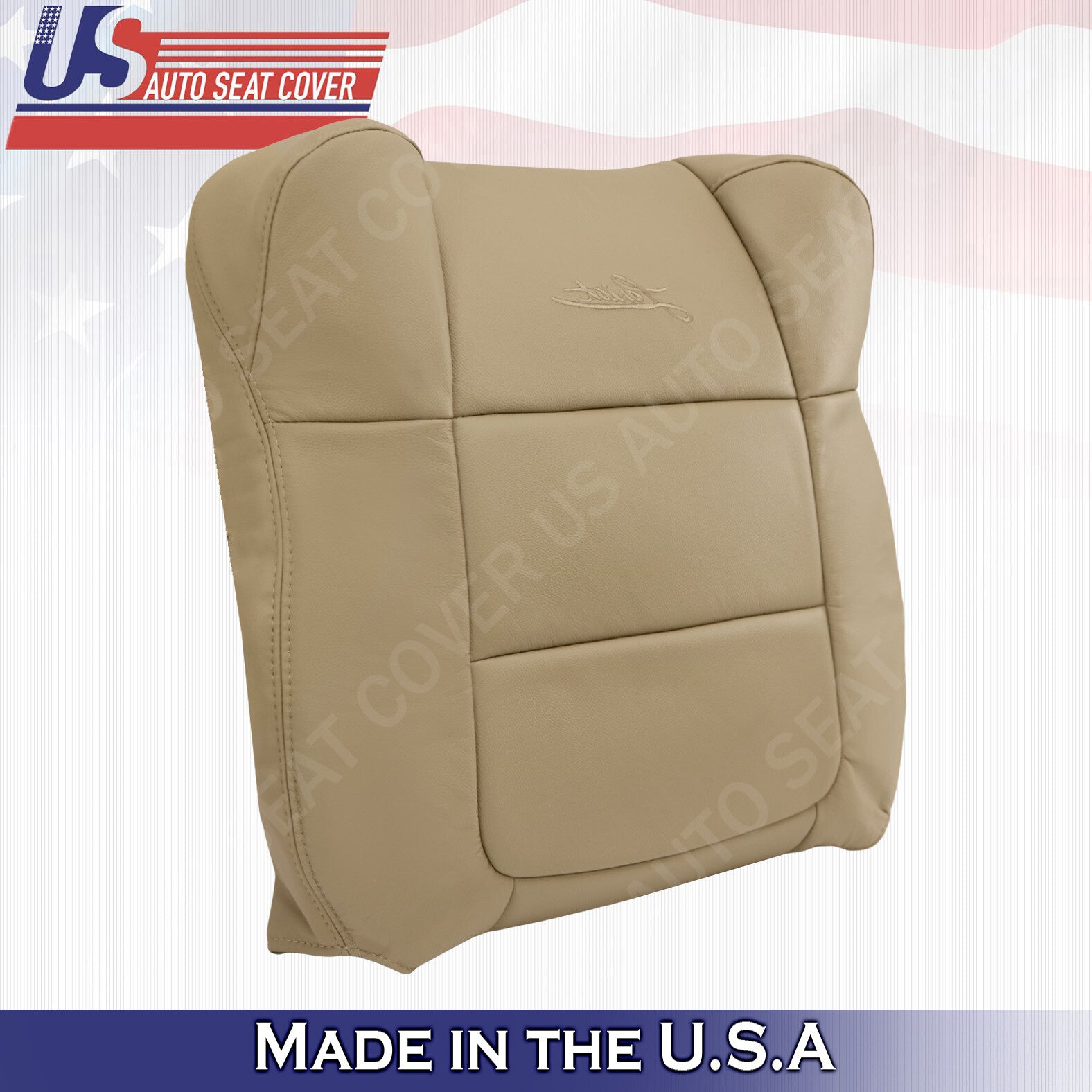 2001 TO 2003 Ford F150 LARIAT DRIVER & PASSENGER Top's Seat Cover TAN Leather