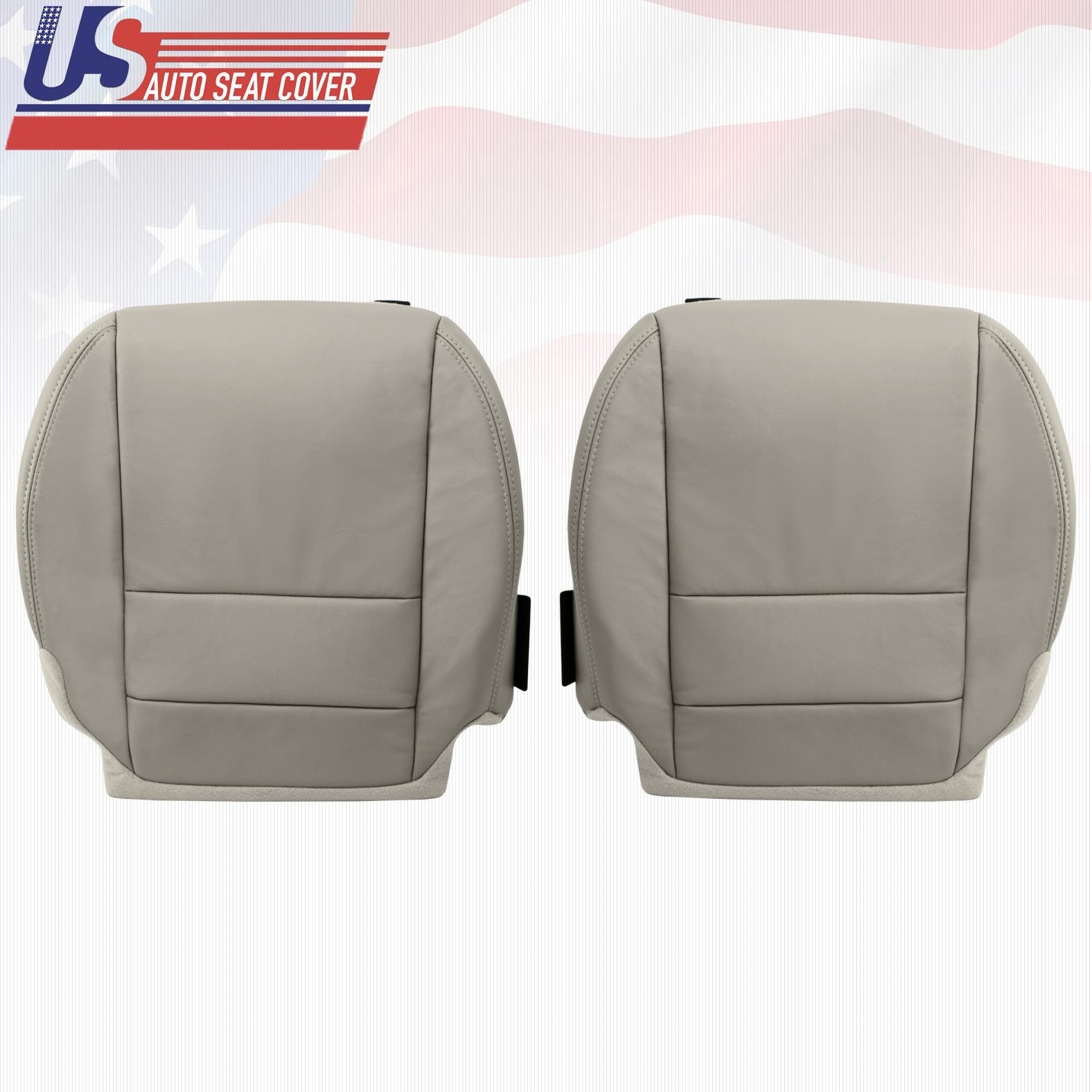 Driver and Passenger Bottom for 2007 to 2013 Acura MDX Leather upholstery Taupe