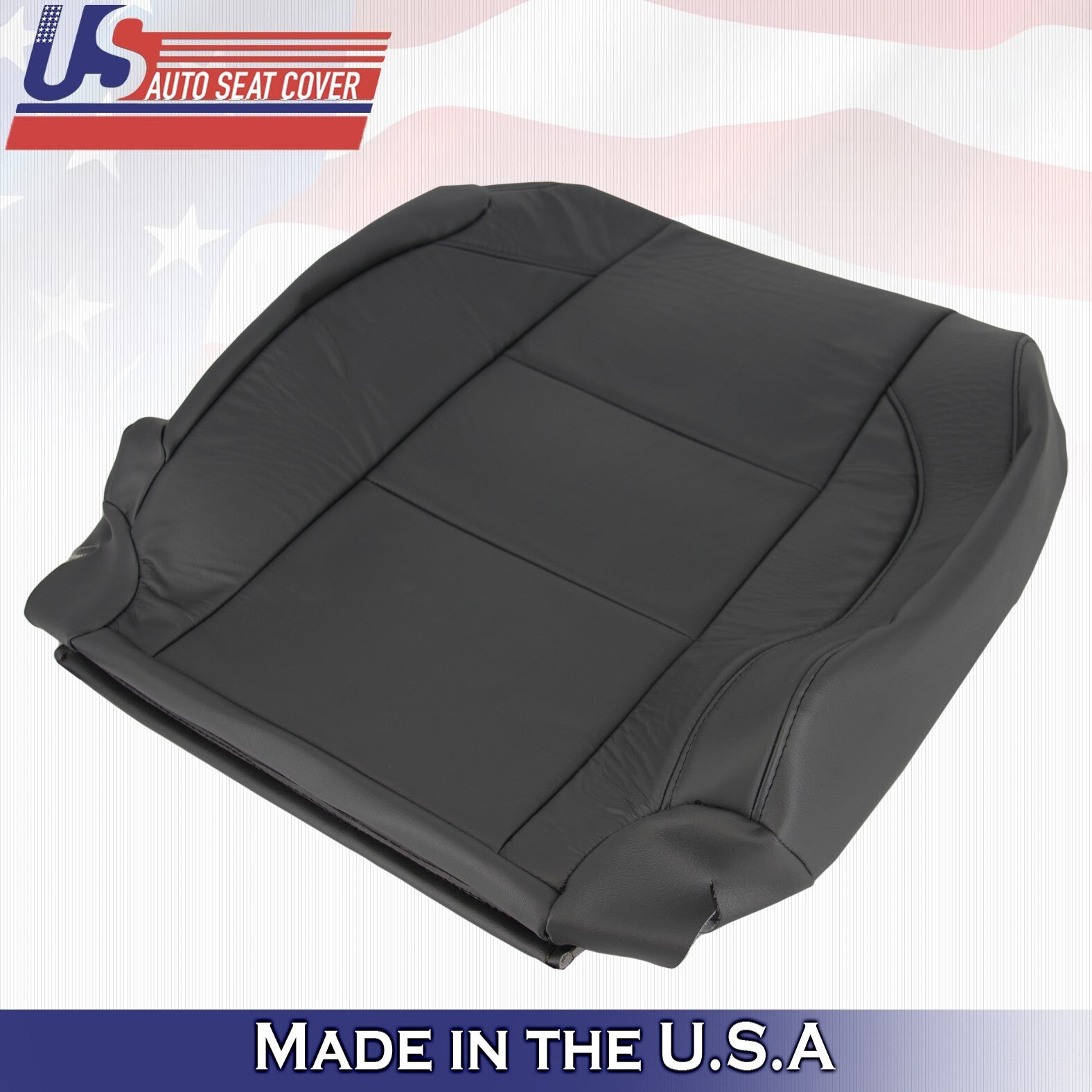 2005 to 2015 For Nissan Armada Titan Passenger Side Top Leather Seat Cover Black