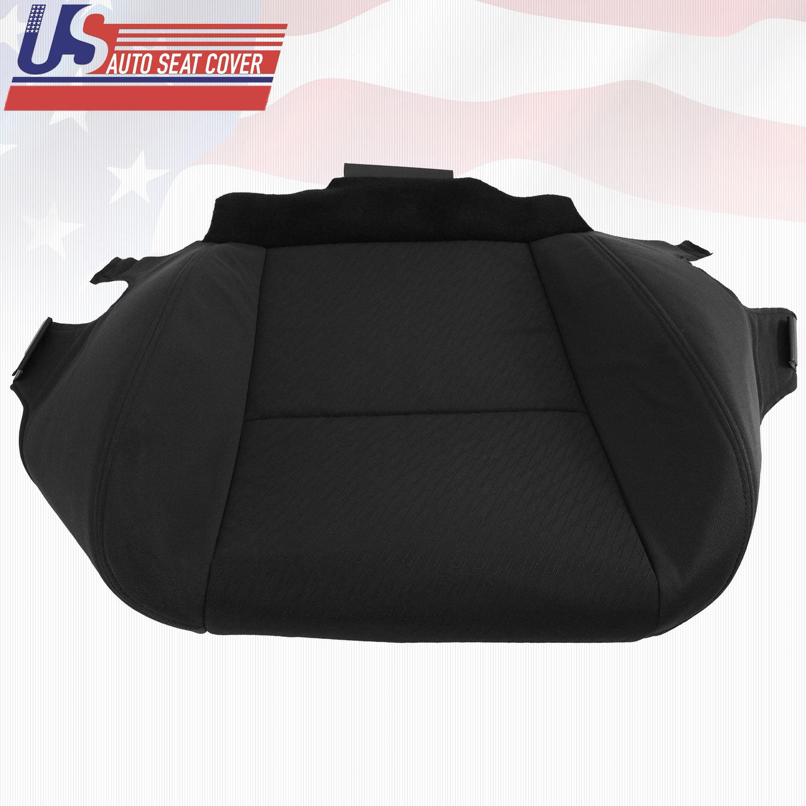 2011 2012 Chevy Tahoe-Suburban Driver Bottom Replacement Cloth Seat Cover Black