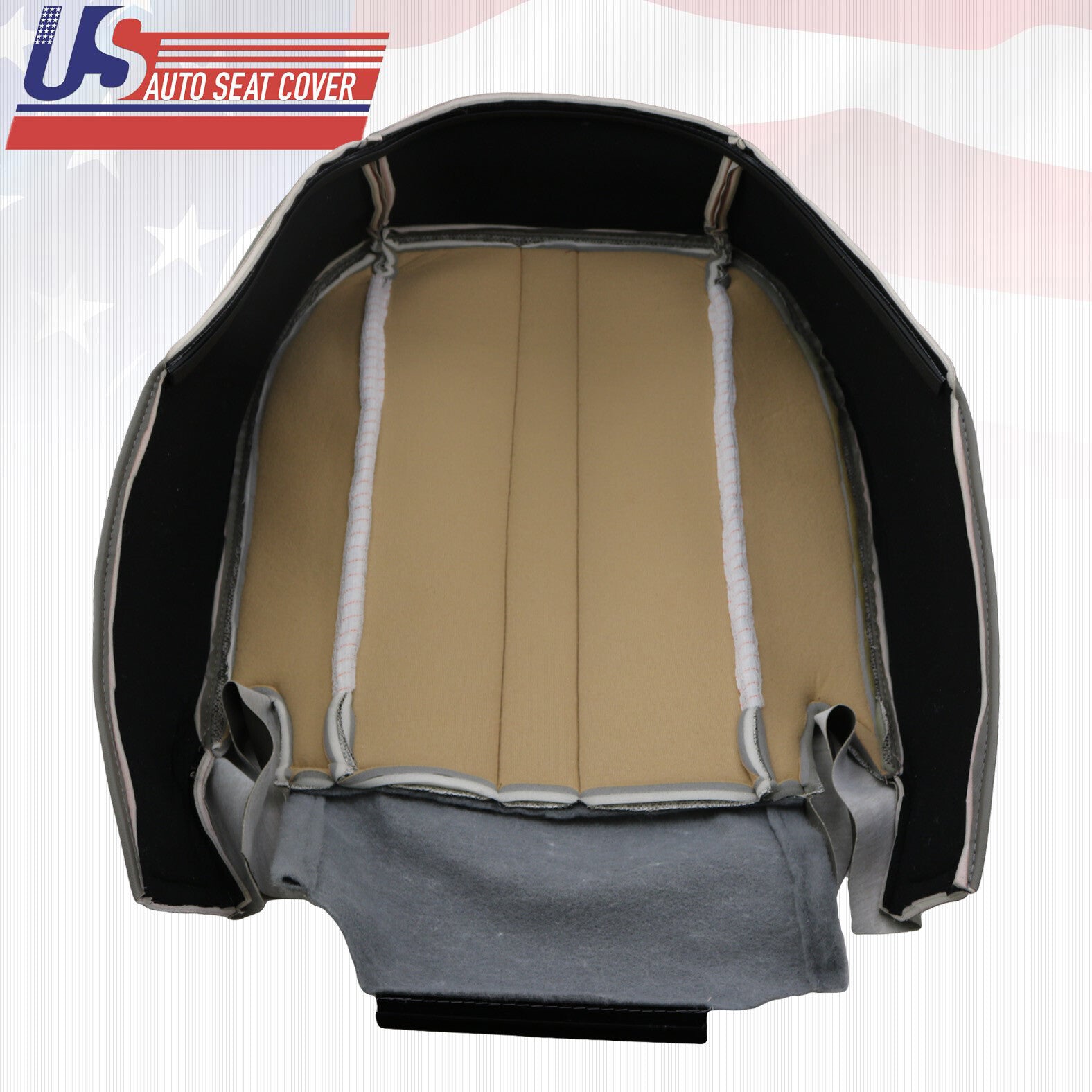 2003 - 2014 Chevy Express 1500 2500 3500 Van Driver Bottom Cloth Seat Cover Tan