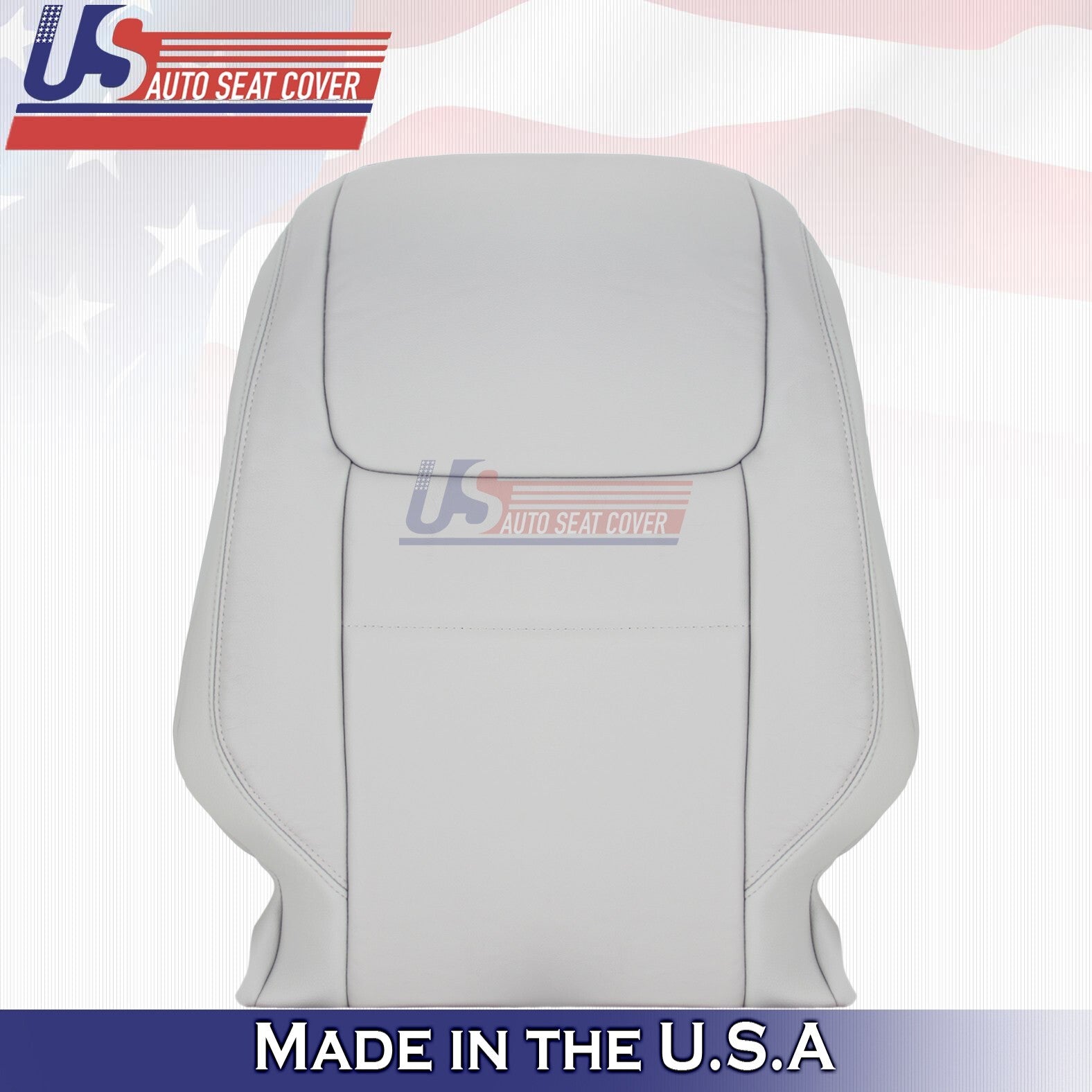 2017-2020 Fits Toyota Sienna Driver Side Bottom & Top Leather Seat Cover Gray