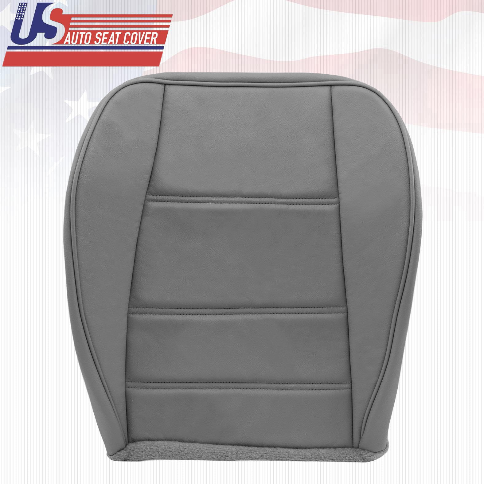 1999 2000 2001 Ford Mustang V6 Front Driver Side Bottom Leather Seat Cover Gray