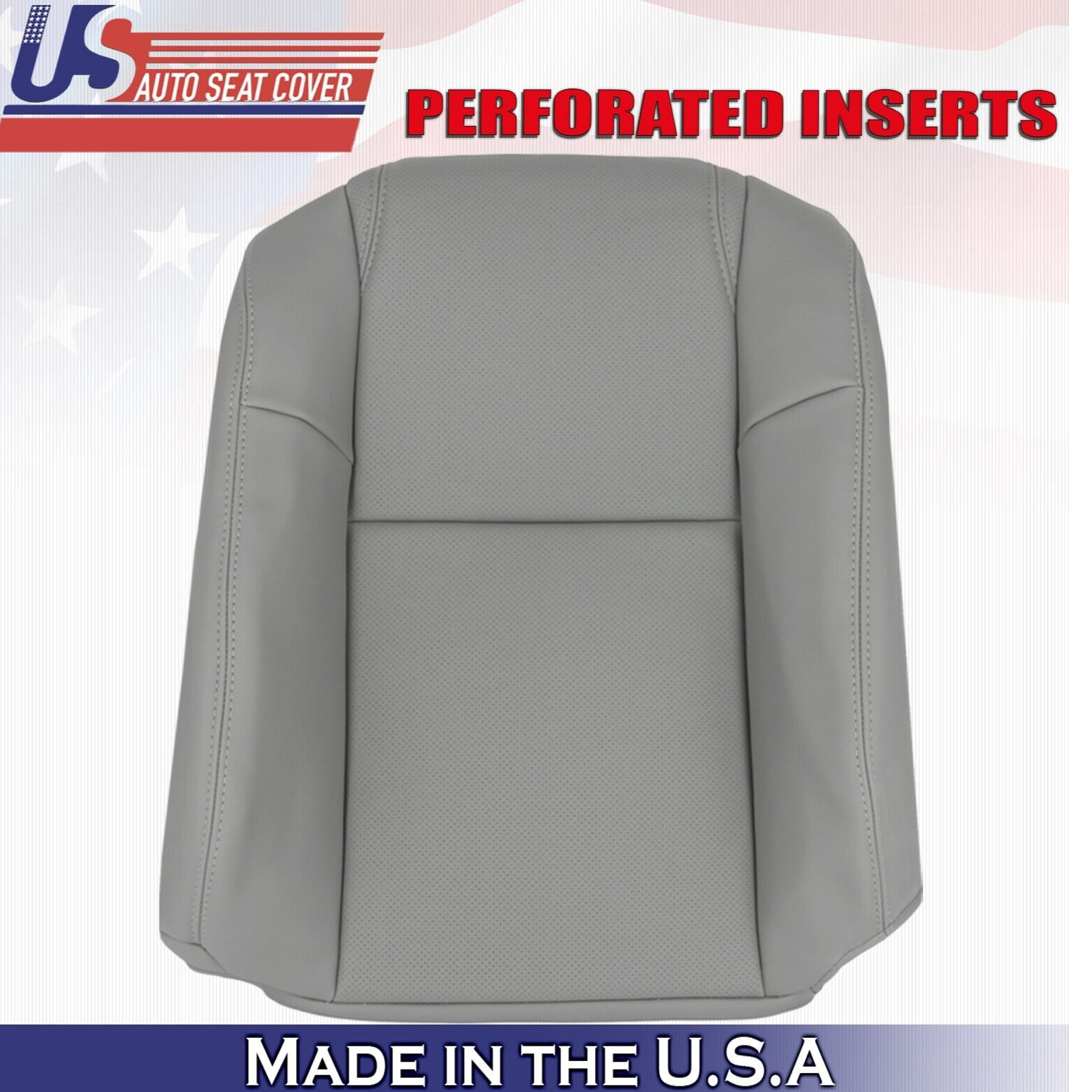 2003 2004 2005 For Honda Pilot Passenger Top Synthetic Leather Seat Cover Gray
