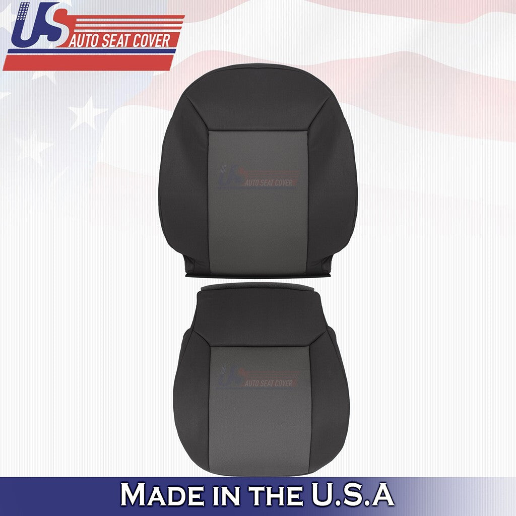 2015 to 2022 For Ram ProMaster City Driver Top Bottom Cloth Seat Cover Black