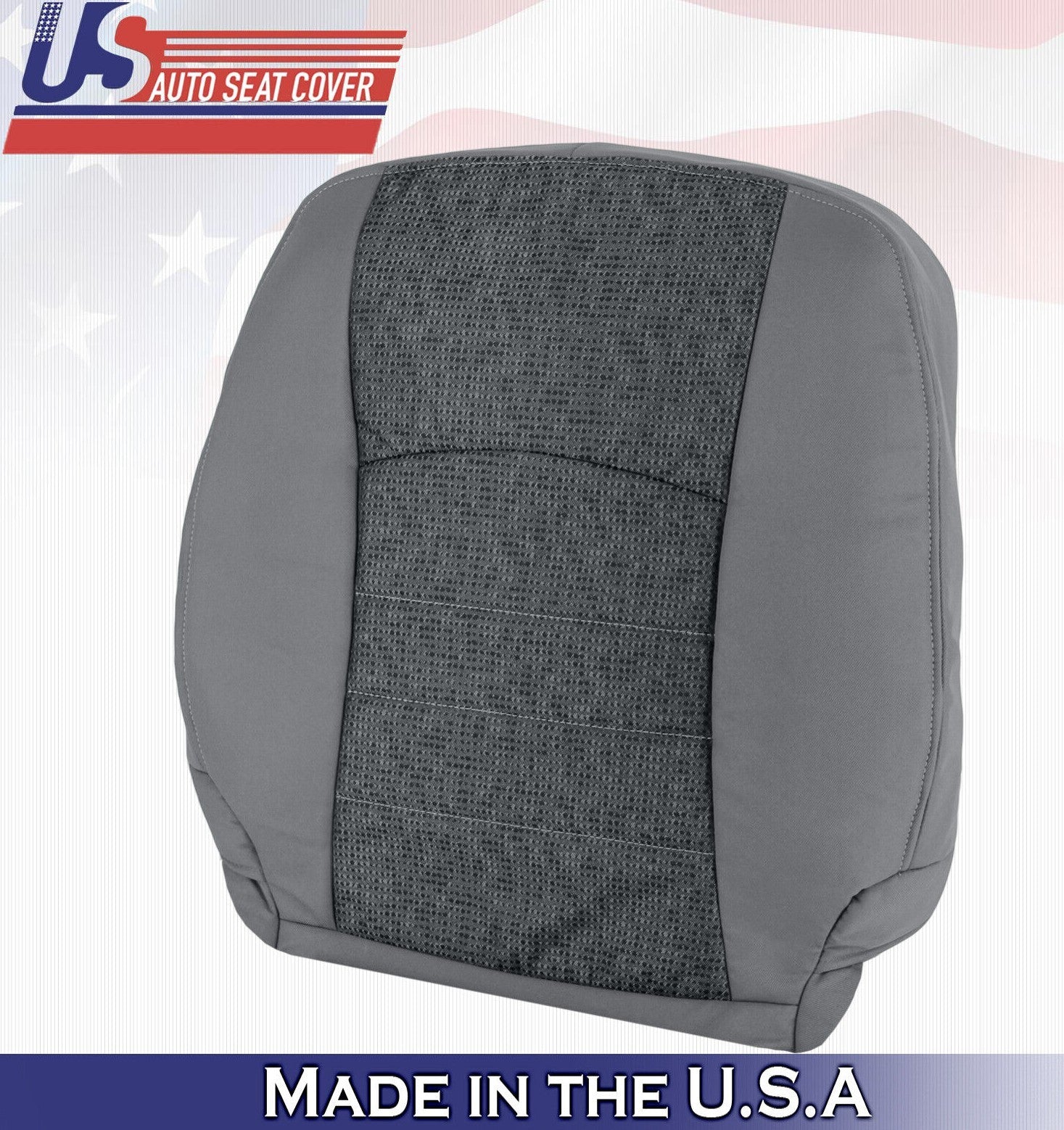 2015 2016 For Dodge Ram 4500 5500 SLT Passenger Side Top Cloth Seat Cover Gray