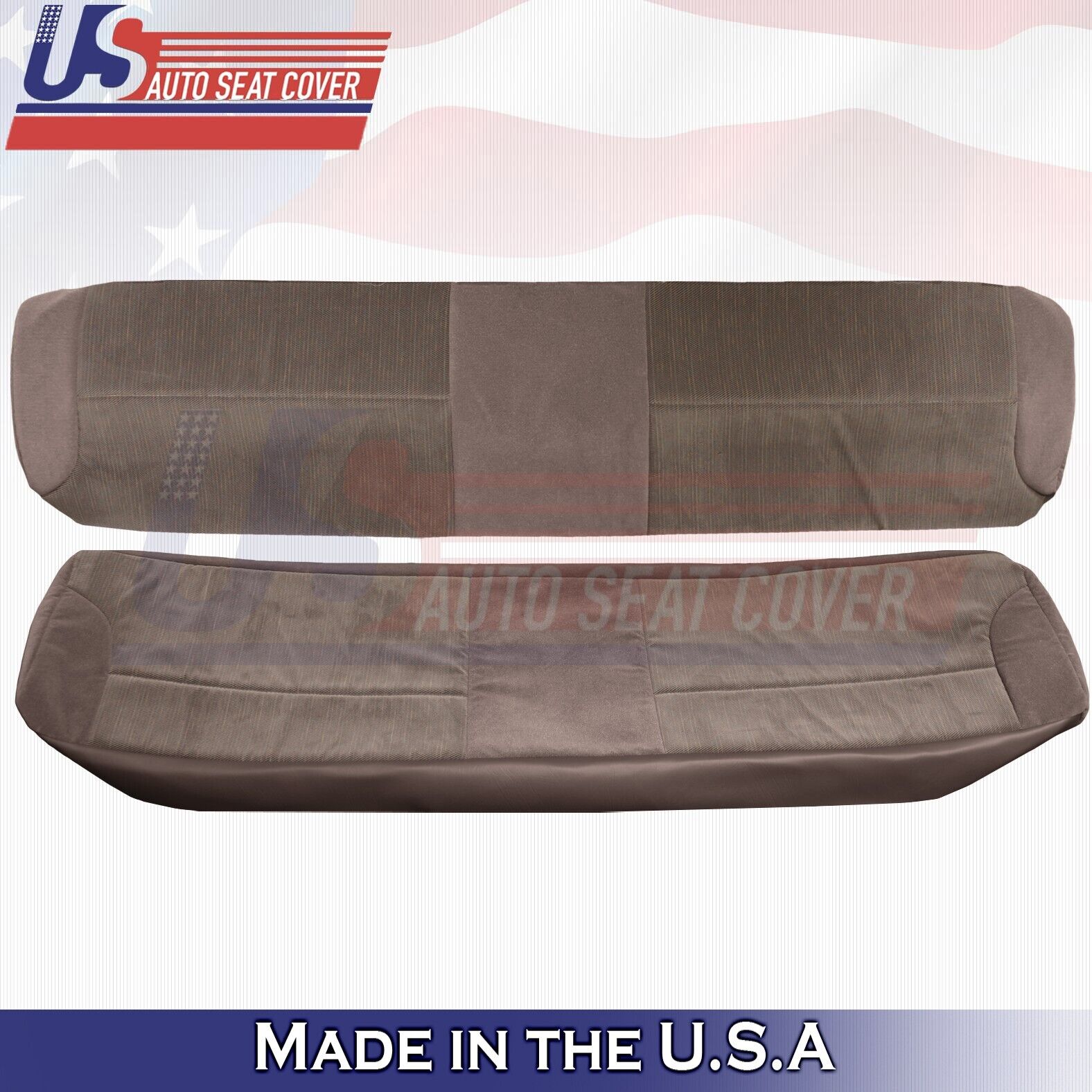 1994 1995 1996 1997 FITS Ford F150 Rear Bench Bottom & Top Cloth Cover Mocha Tan