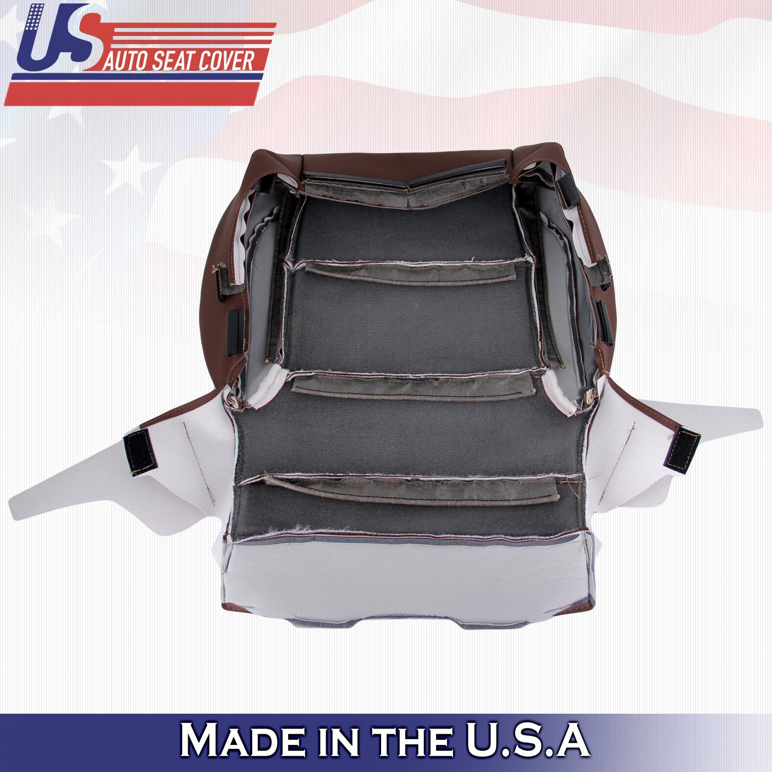 2018 For Chevy Silverado High Country Driver Top & Bottom Leather Covers Brown