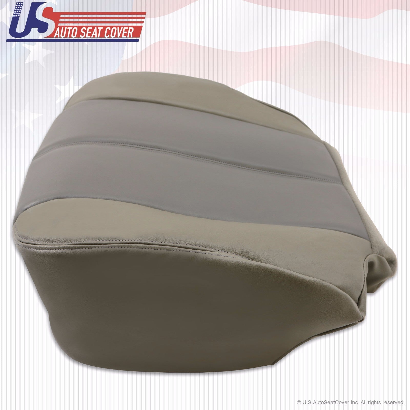 2001 2002 Fits GMC Yukon Denali Driver Bottom Leather Seat Cover 2-Tone GRAY