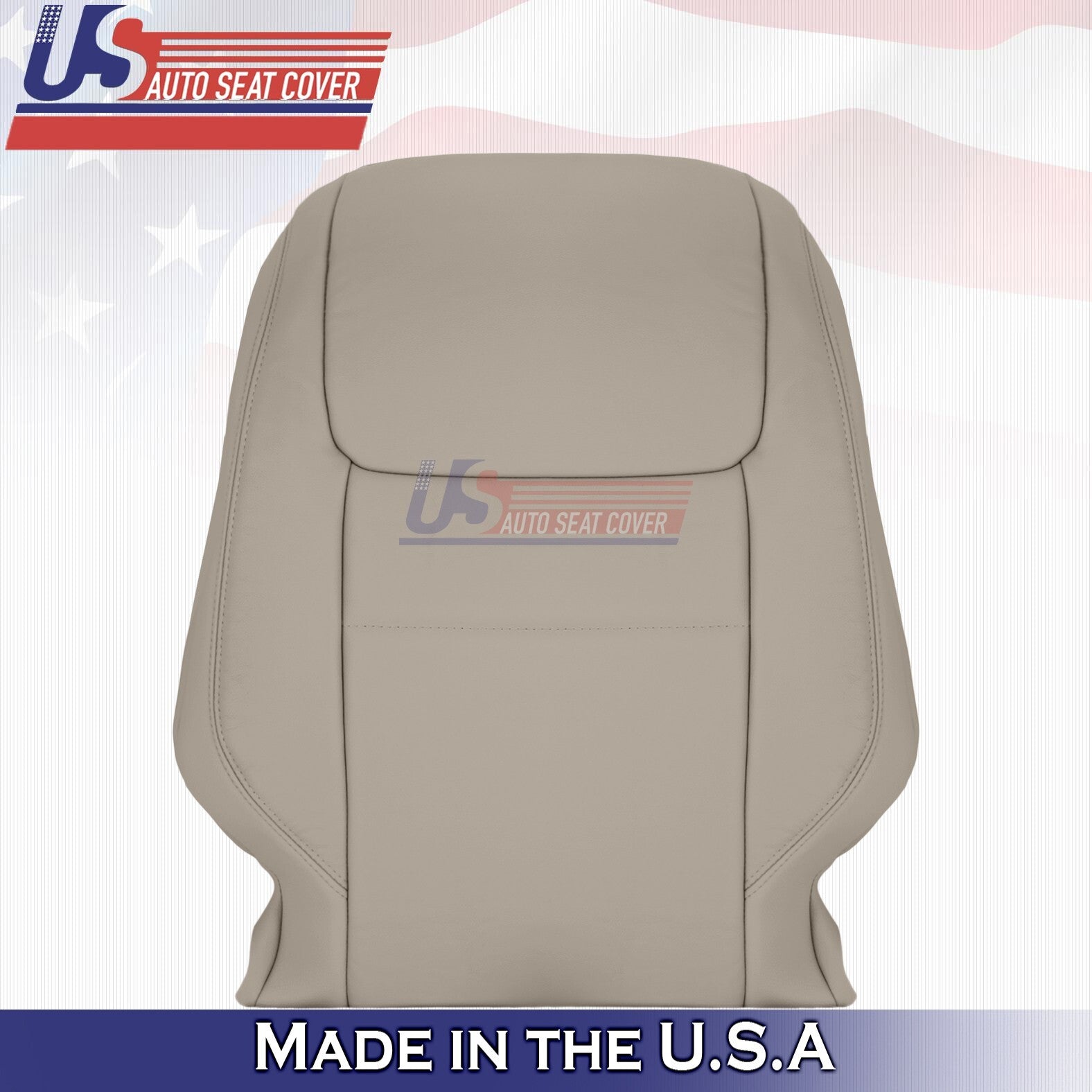 2017 to 2020 Fits Toyota Sienna Driver &Passenger Tops Leather Seat Cover Tan