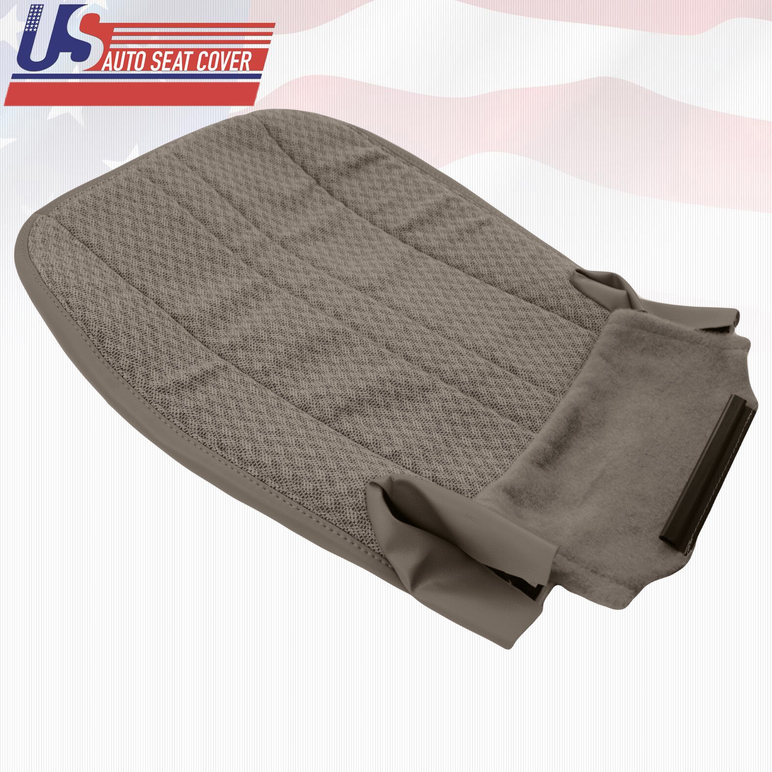 2003 - 2014 Chevy Express 1500 2500 3500 Van Driver Bottom Cloth Seat Cover Tan