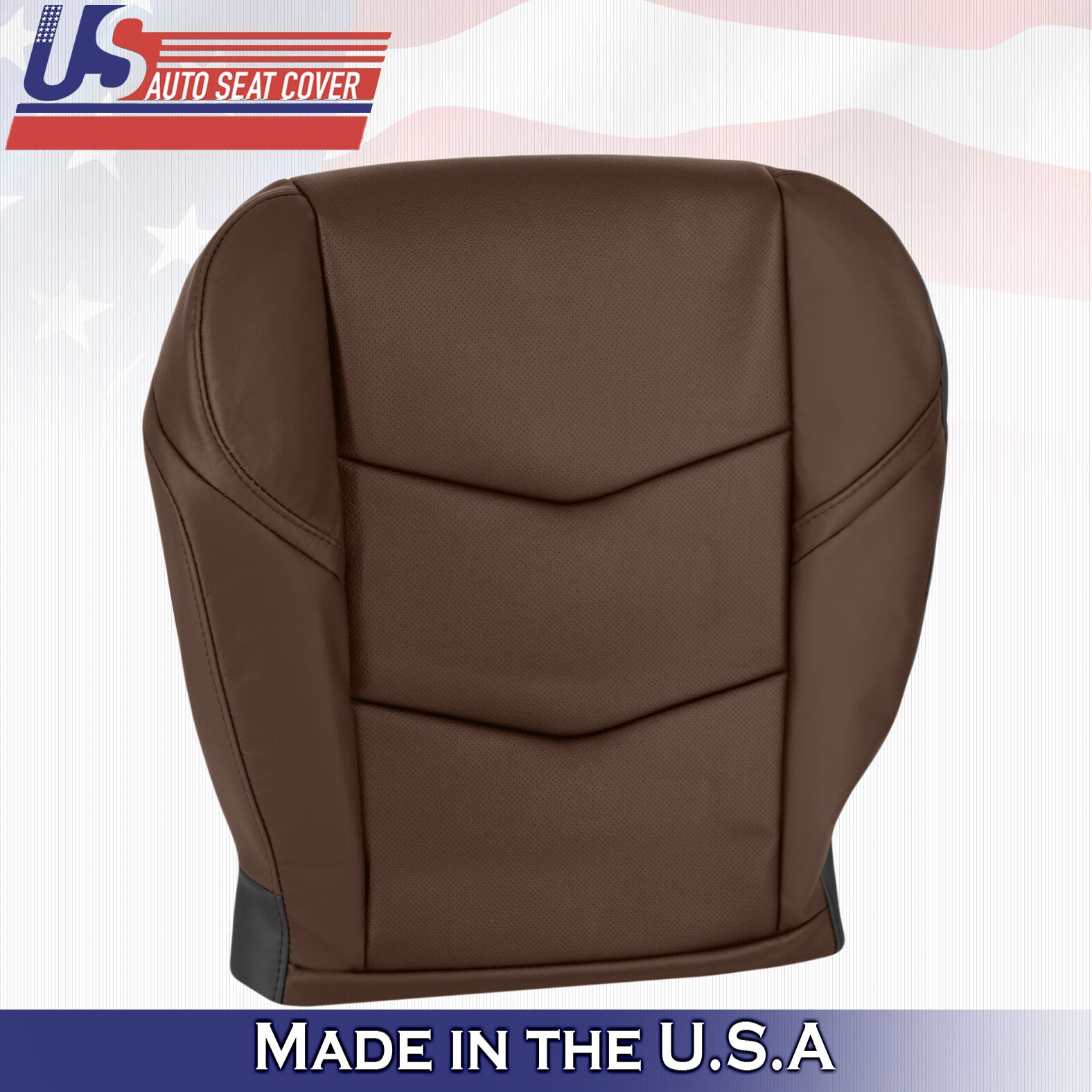 2015 to 2020 For Cadillac Escalade Driver Side Bottom Leather Seat Cover Brown