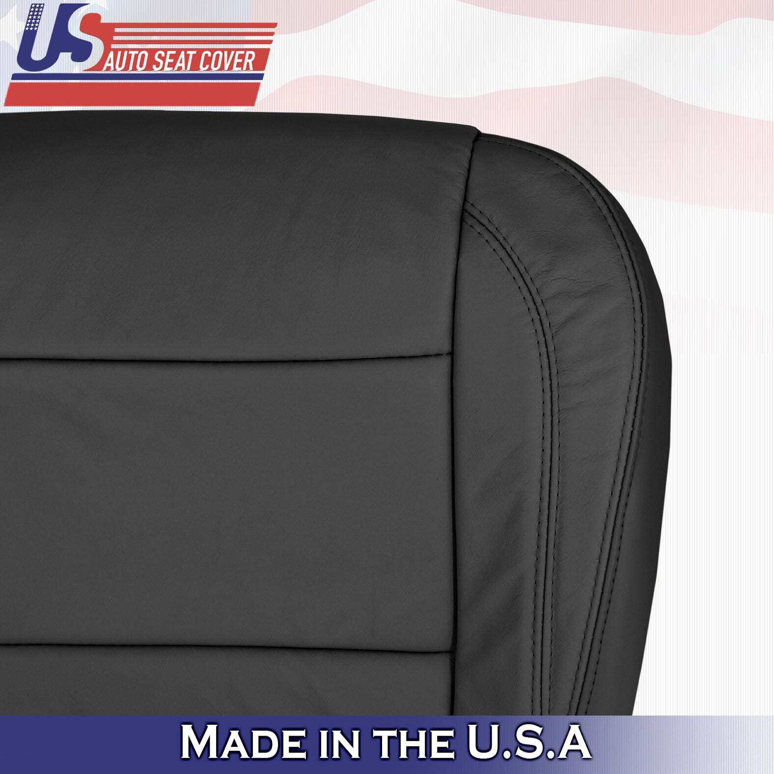 2004 - 2010 For Infinity QX56 Passenger Side Bottom Leather Seat Cover in Black