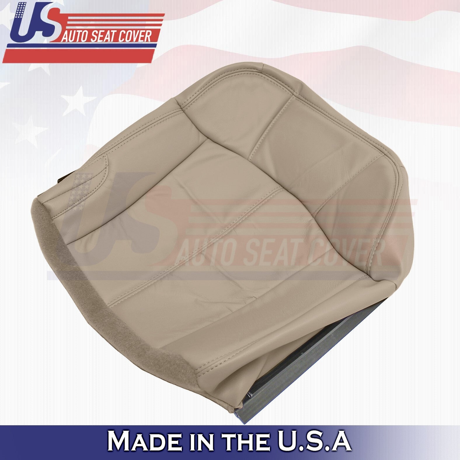 1999 to 2002 For Chevy Tahoe Rear Driver& Passenger Bottoms Leather Covers Tan