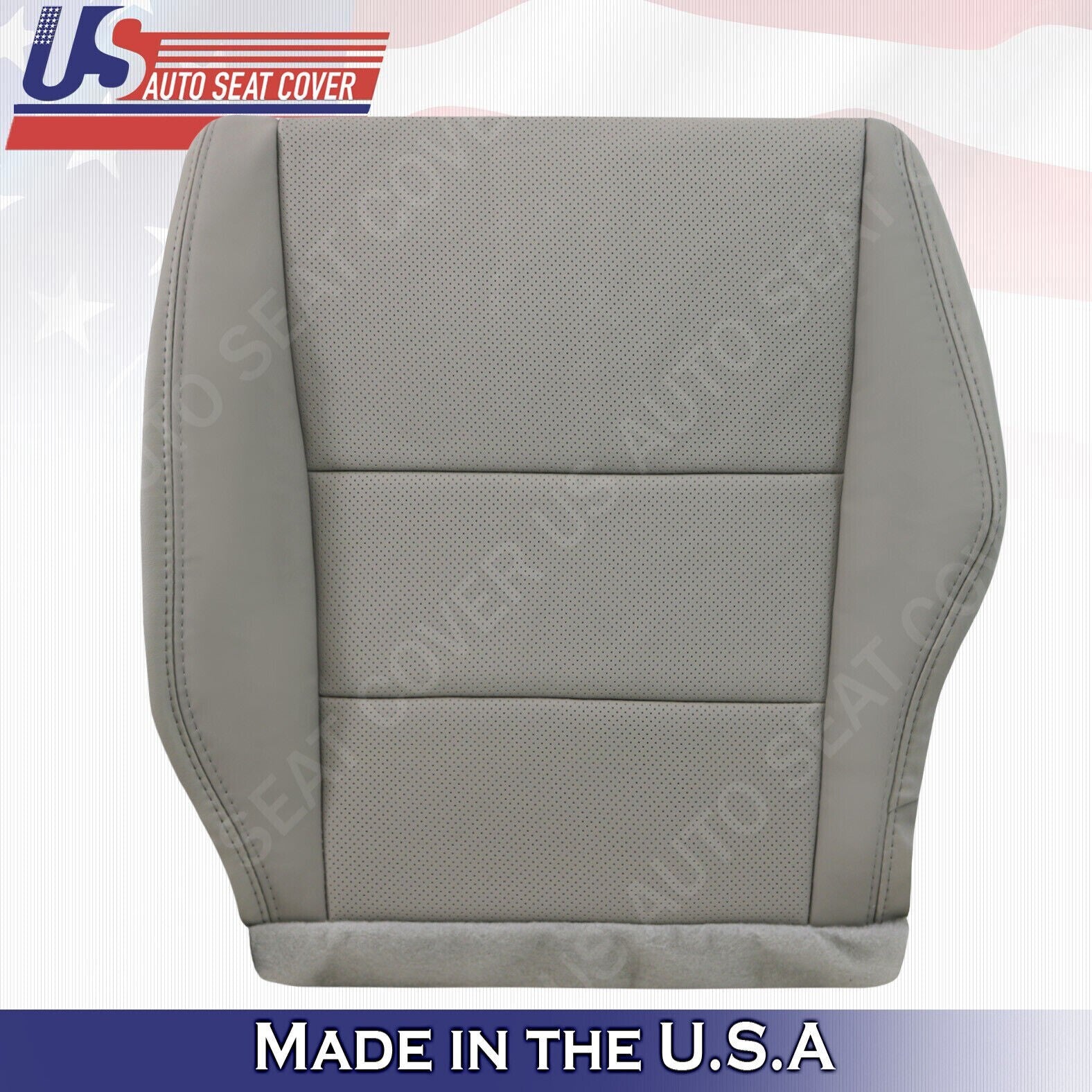 2011 2012 For Acura RDX Passenger Top Bottom Synthetic Perf Leather Covers Gray