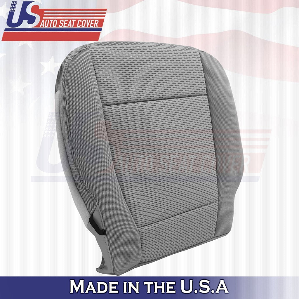 Passenger Bottom Cloth Seat Cover Med Gray 2015 to 2019 Fits Ford F150 XLT