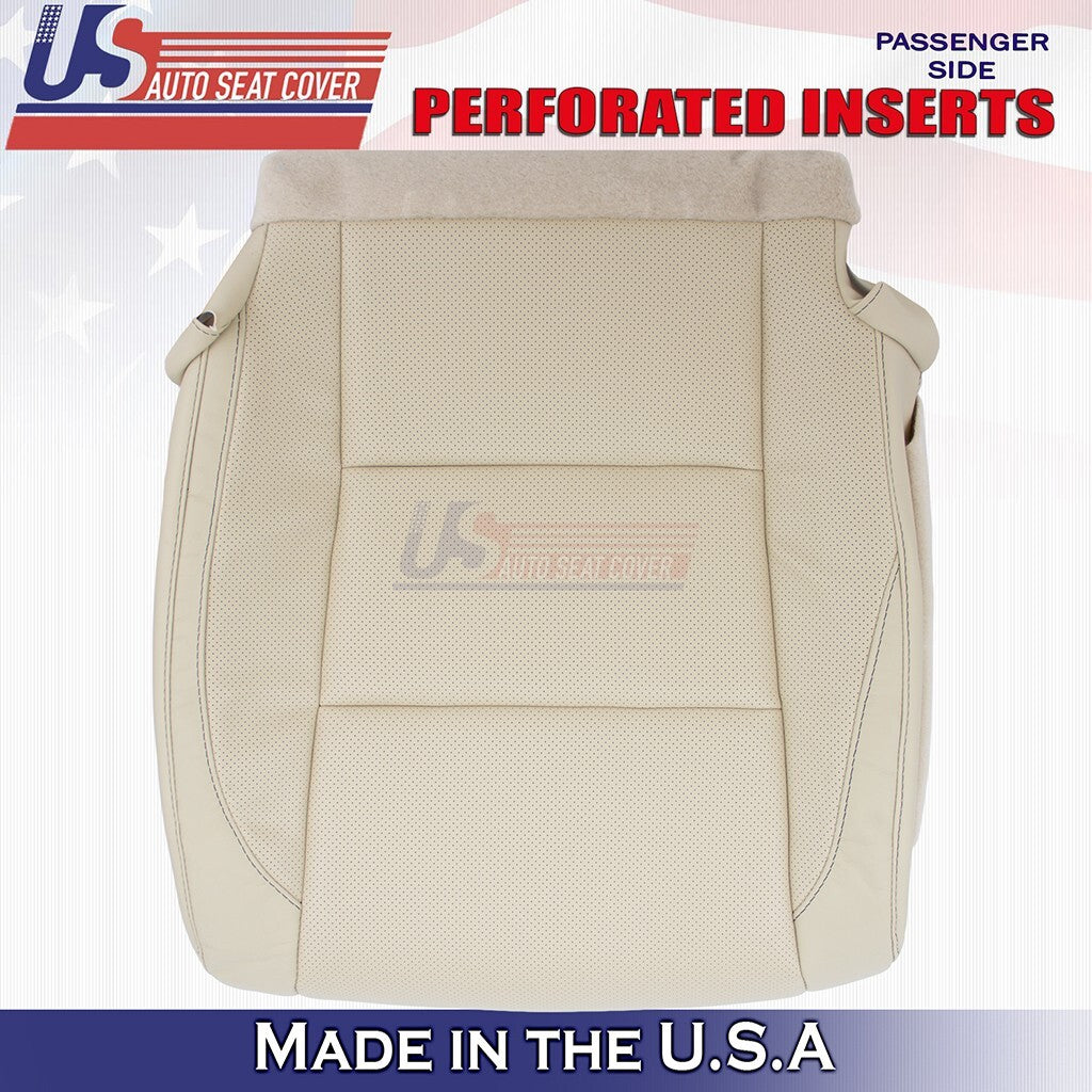 2014 to 2019 Fits Toyota Highlander Driver& Passenger Bottoms Leather Cover Tan