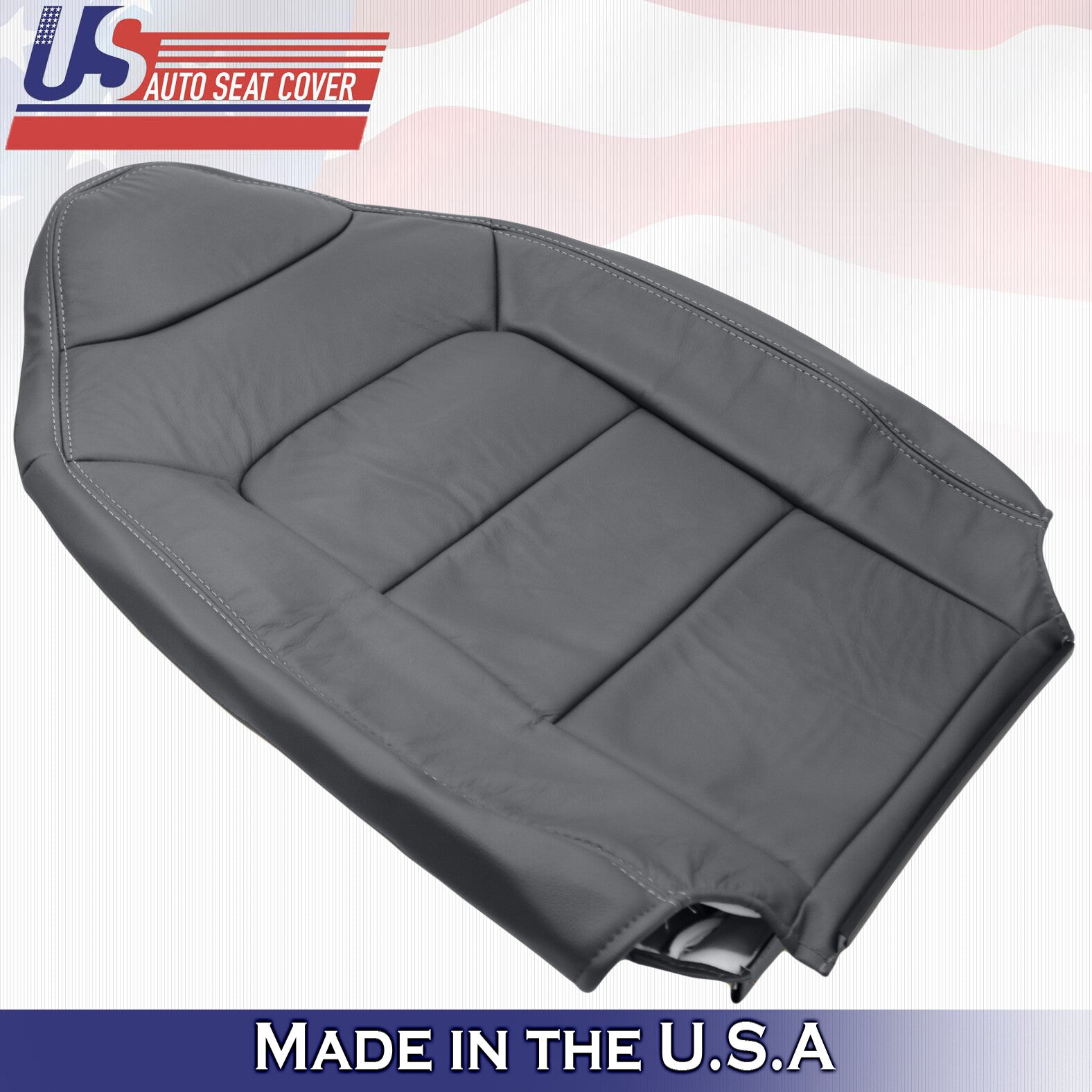2001 2002 2003 Ford Explorer Sport Front Passenger Top Leather Seat Cover Gray