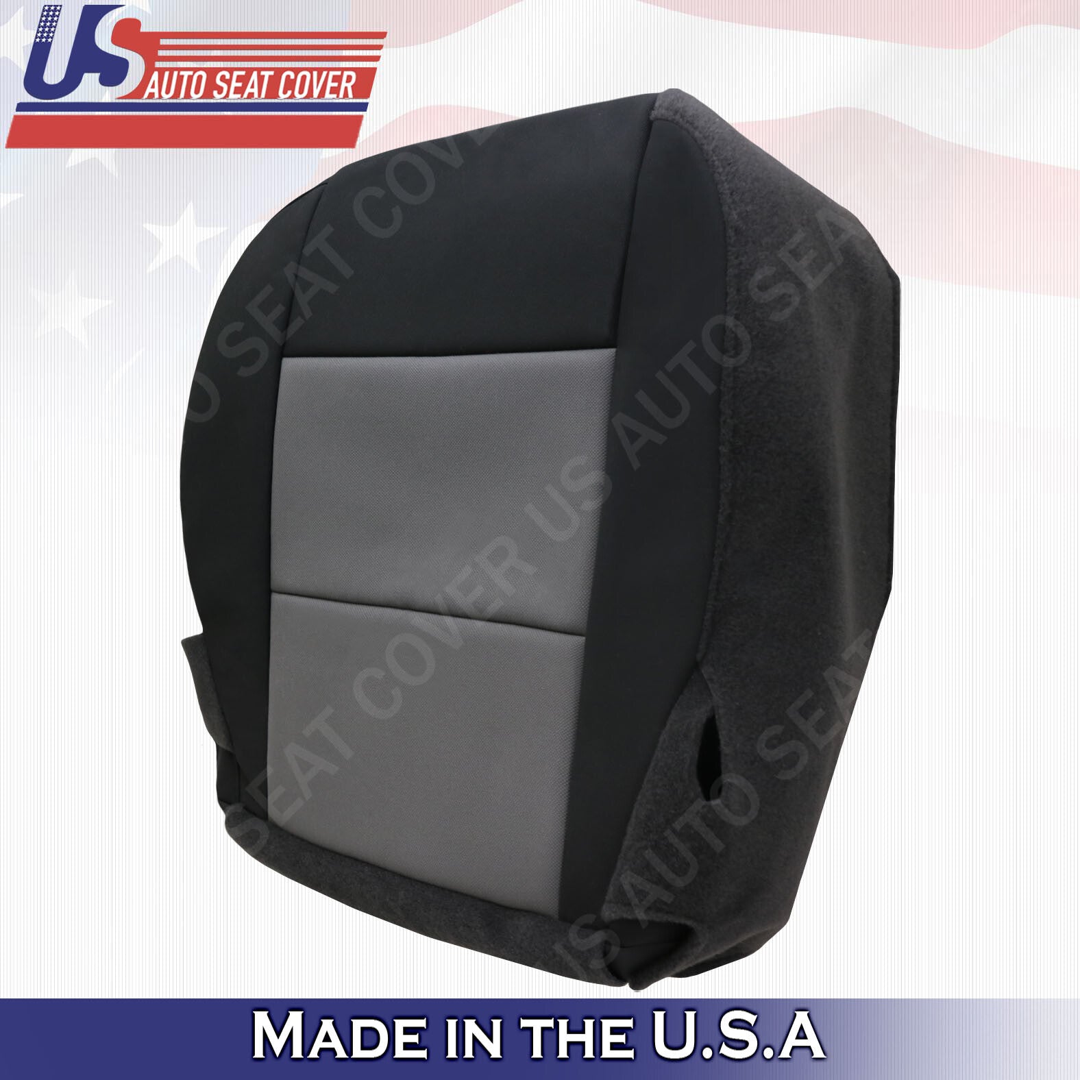 2003 to 2011 Ford Ranger XLT Driver Bottom Cloth Seat Cover 2-tone Black-Gray