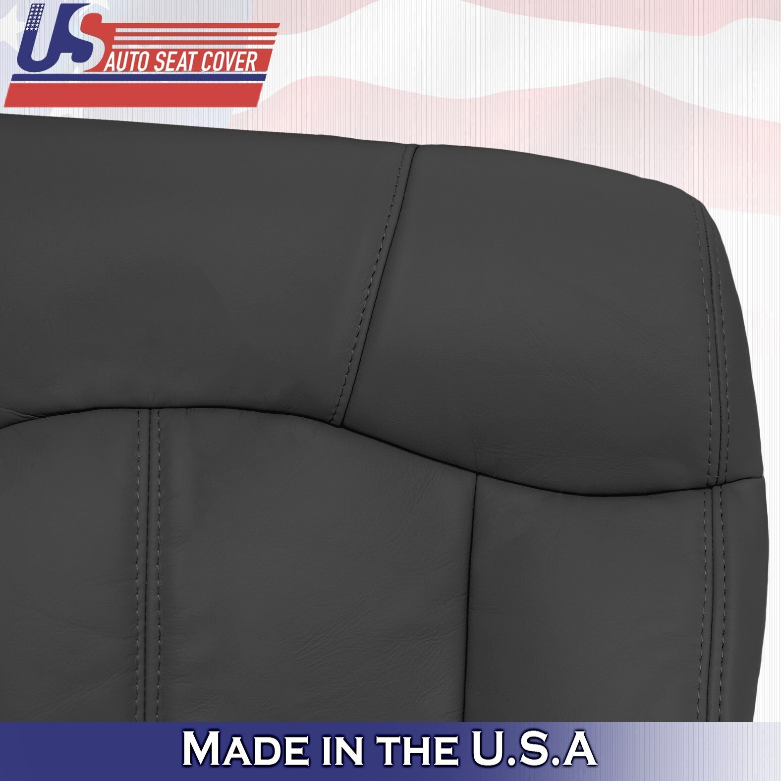 1999-2002 For Chevy Tahoe 2nd Row Driver&Passenger Tops Leather Covers Graphite