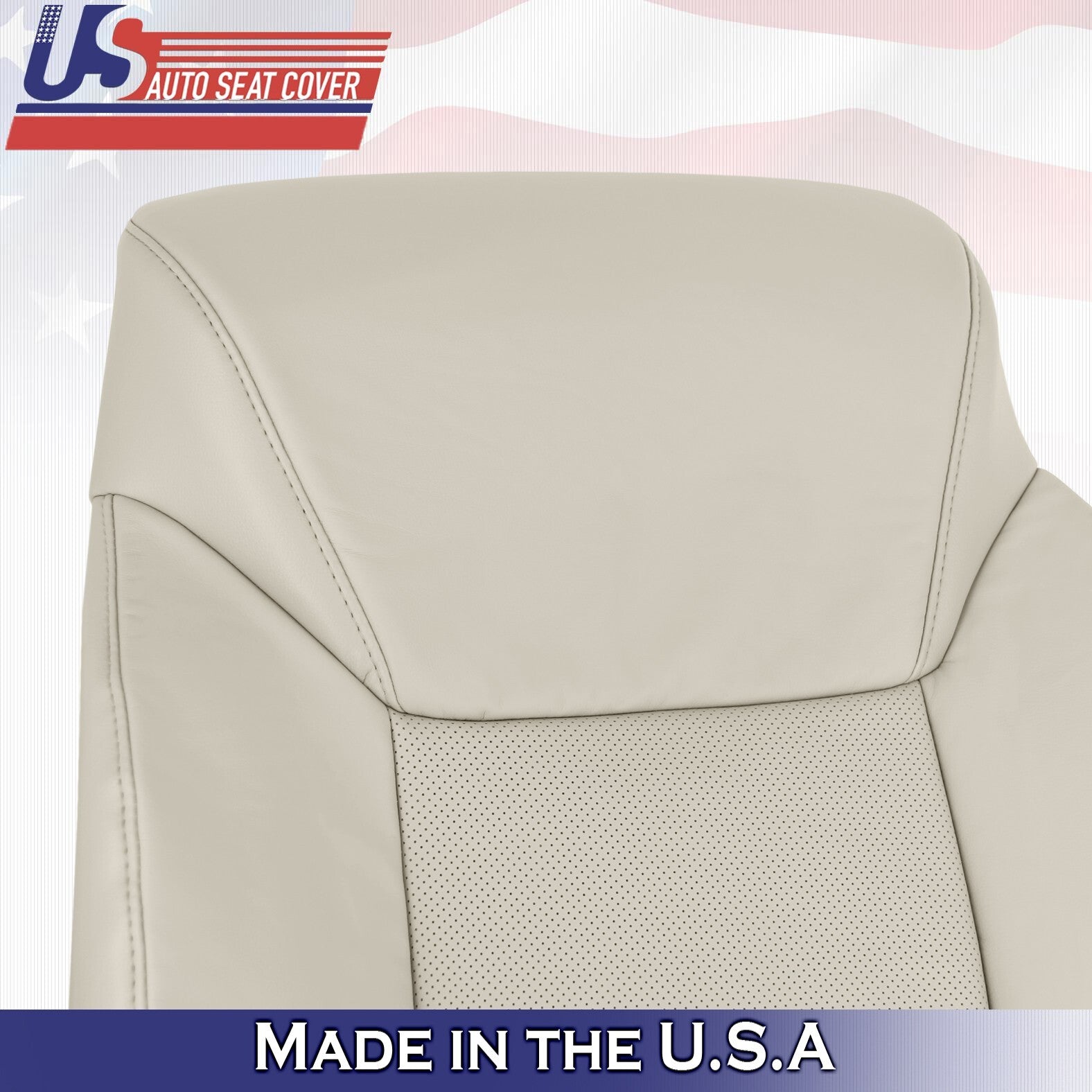 2012 to 2015 For Lexus LX570 Passenger Top Bottom Leather w/ Perf Covers Tan