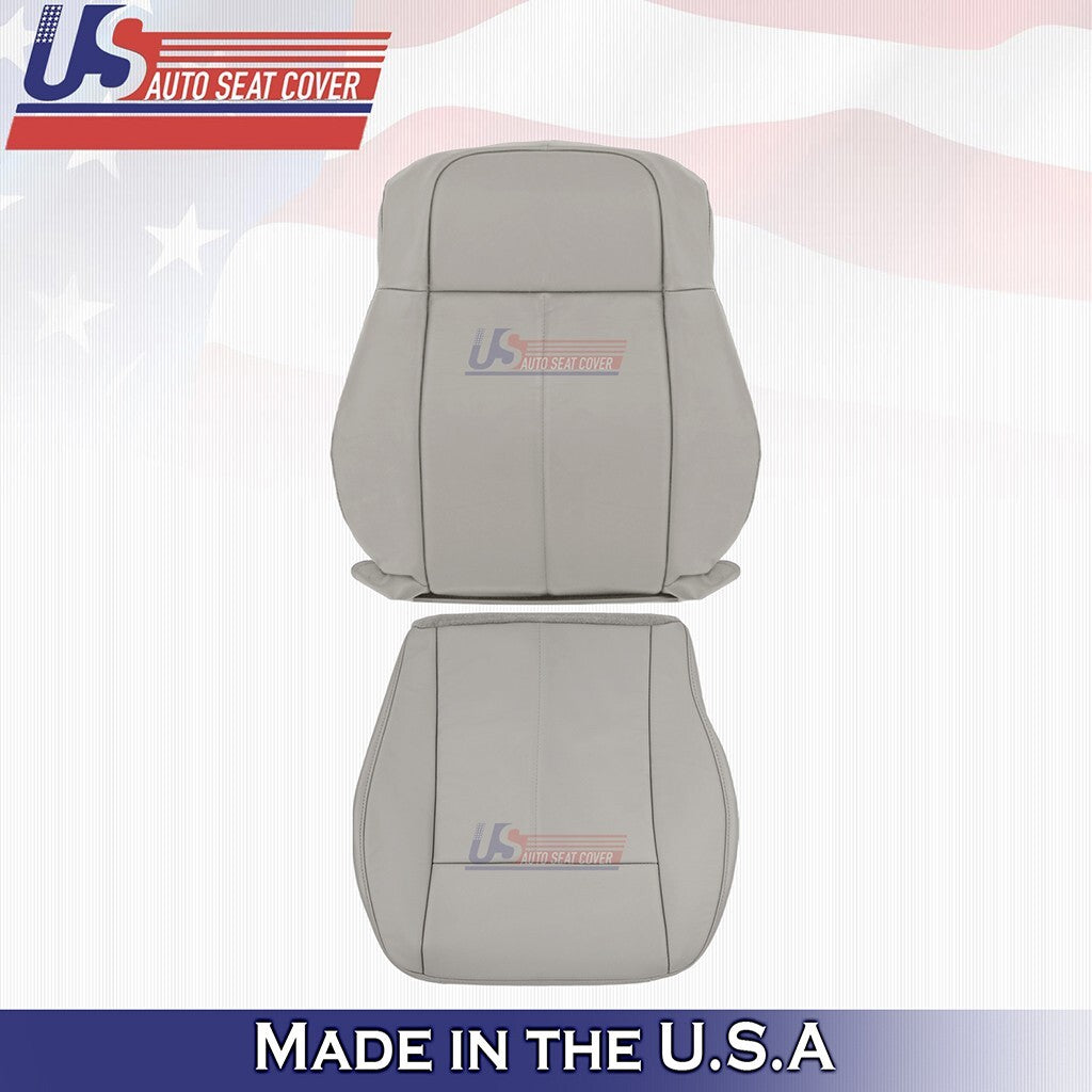 2005 2007 2006 2008 For Chrysler 300C Driver Top Bottom Leather Cover Light Gray