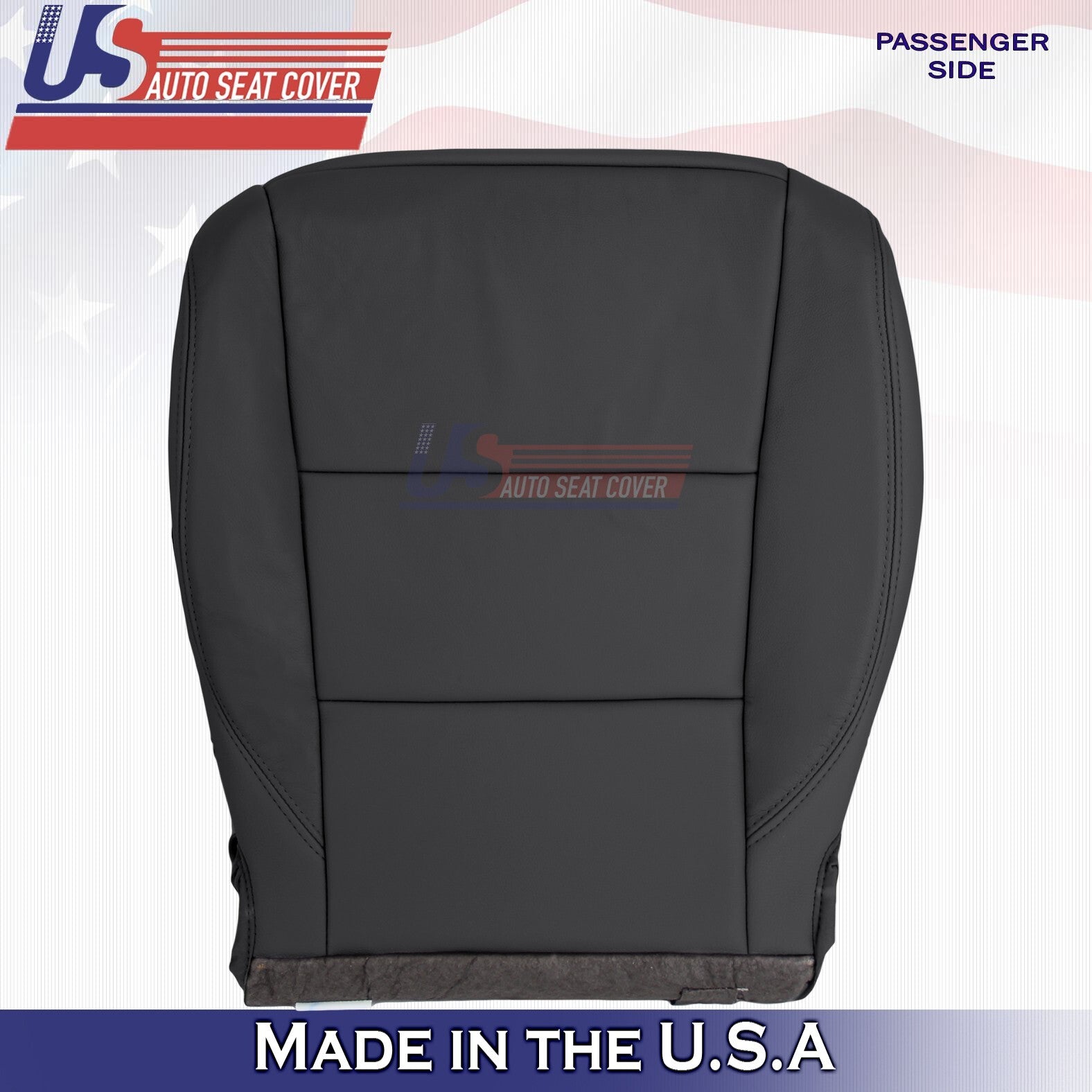2017 to 2020 Fits Toyota Sienna Passenger Bottom &Top Leather Seat Cover Black