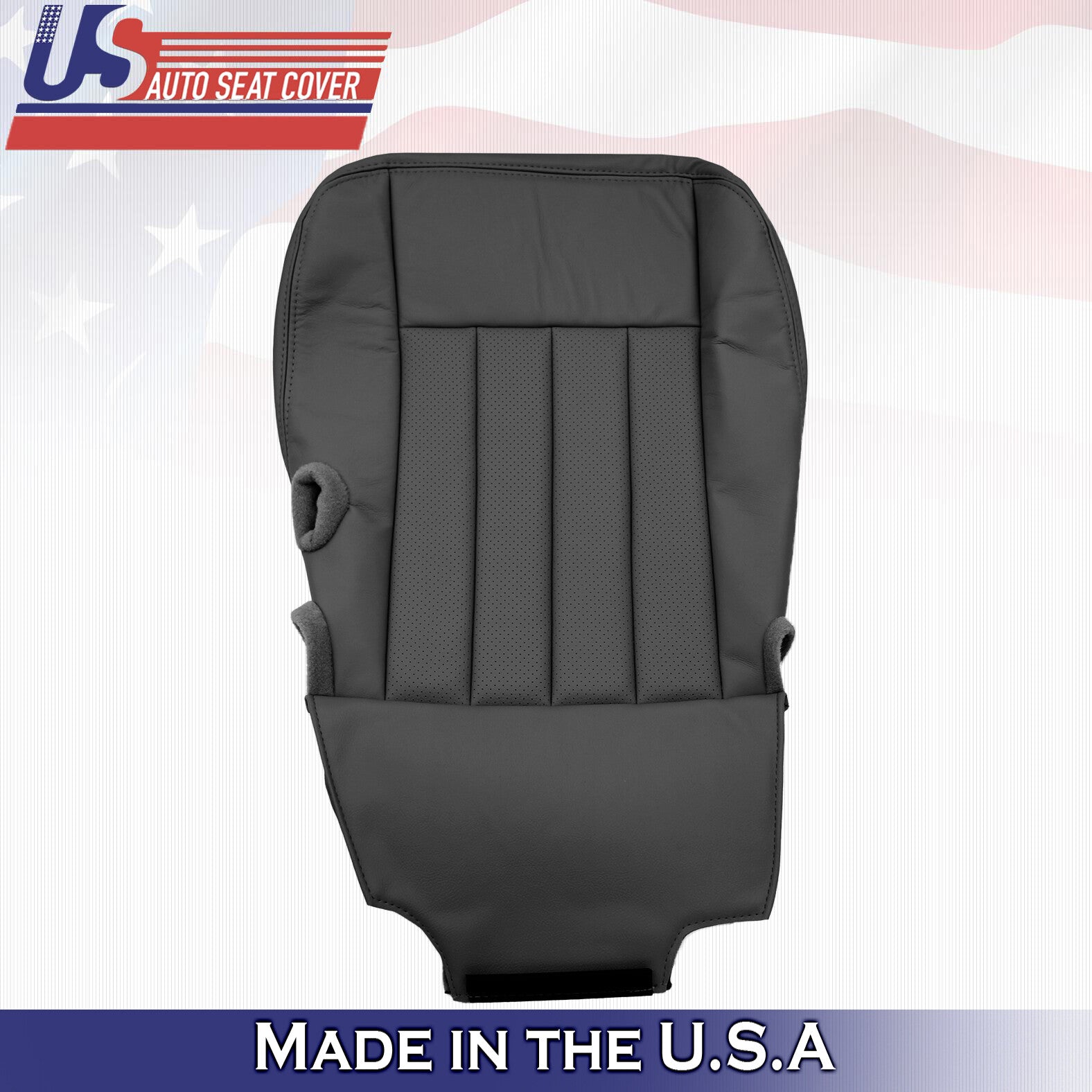 2003 to 2005 For Lincoln Town Car Passenger Bottom Leather Cover Black