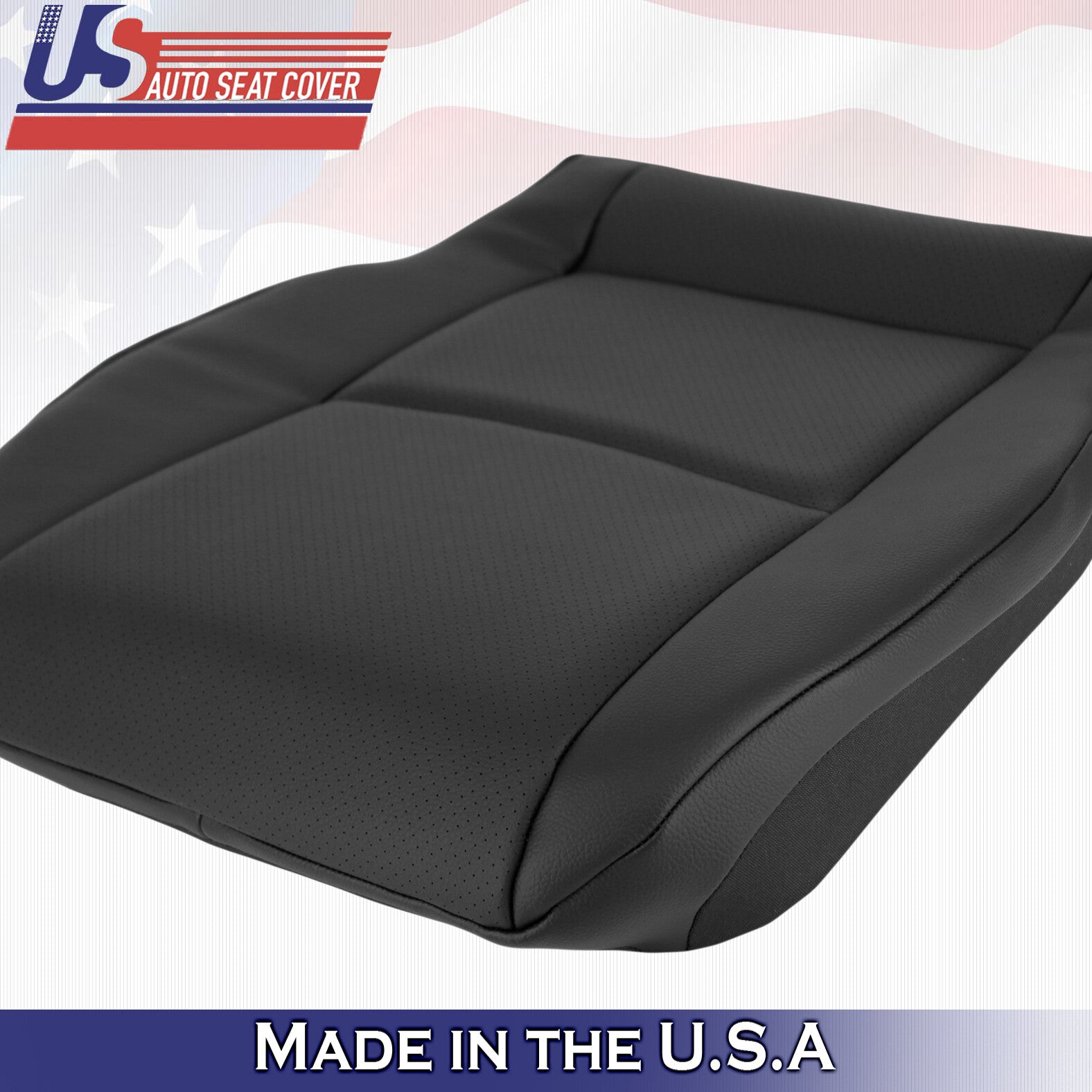 2001 to 2004 For Mercedes Benz Driver & Passenger Bottom Leather Covers in Black