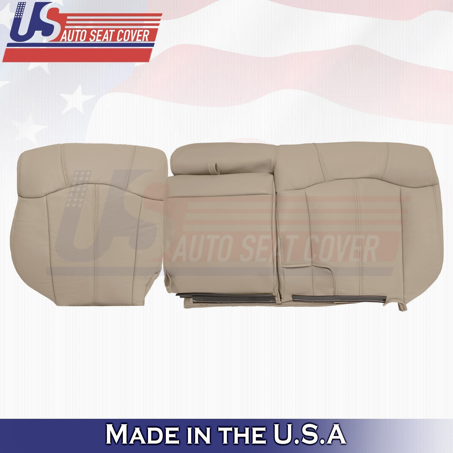 1999 to 2002 For Chevy Tahoe 2nd Row Driver &Passenger Tops Leather Covers Tan