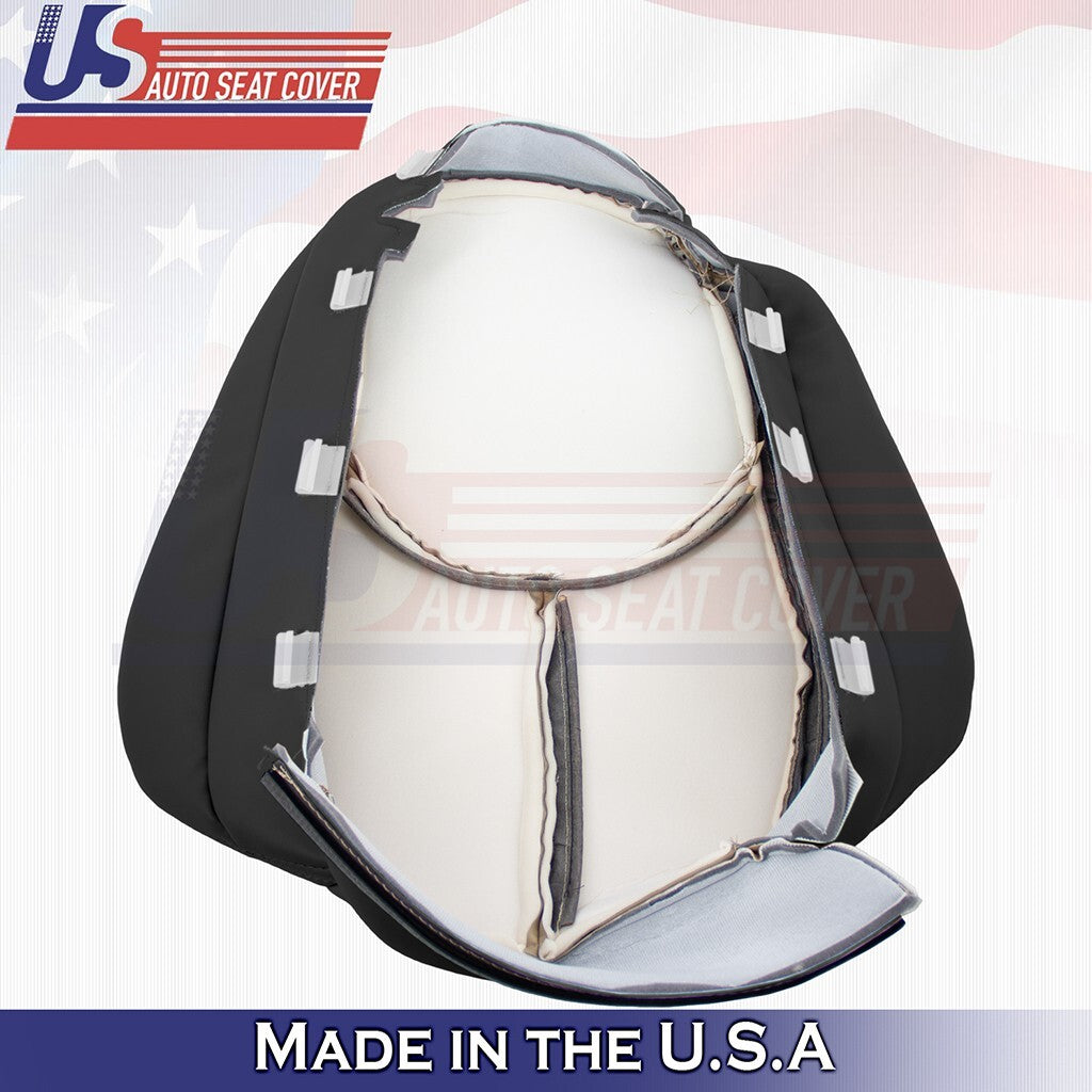 1996 to 2002 Fits Mercedes Benz SL320 Passenger Top &Bottom Leather Cover Black