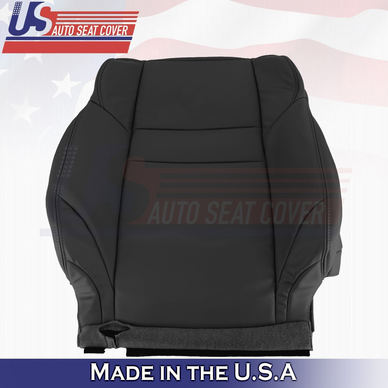 2012 to 2015 For Honda CR-V Front Driver Side Top Genuine Leather Seat Cover BLK
