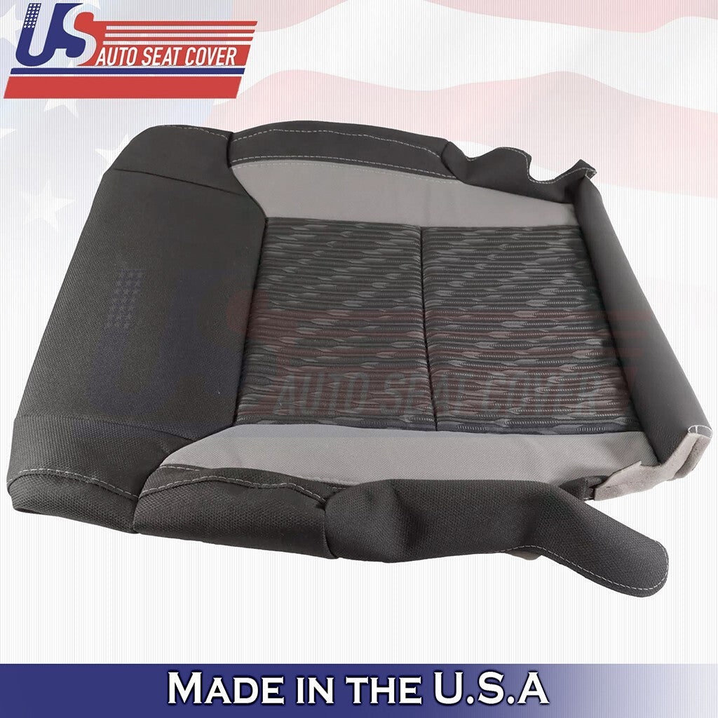 2014 to 2021 Fit Toyota Tundra Front Driver & Passenger BottomsCloth Cover Black