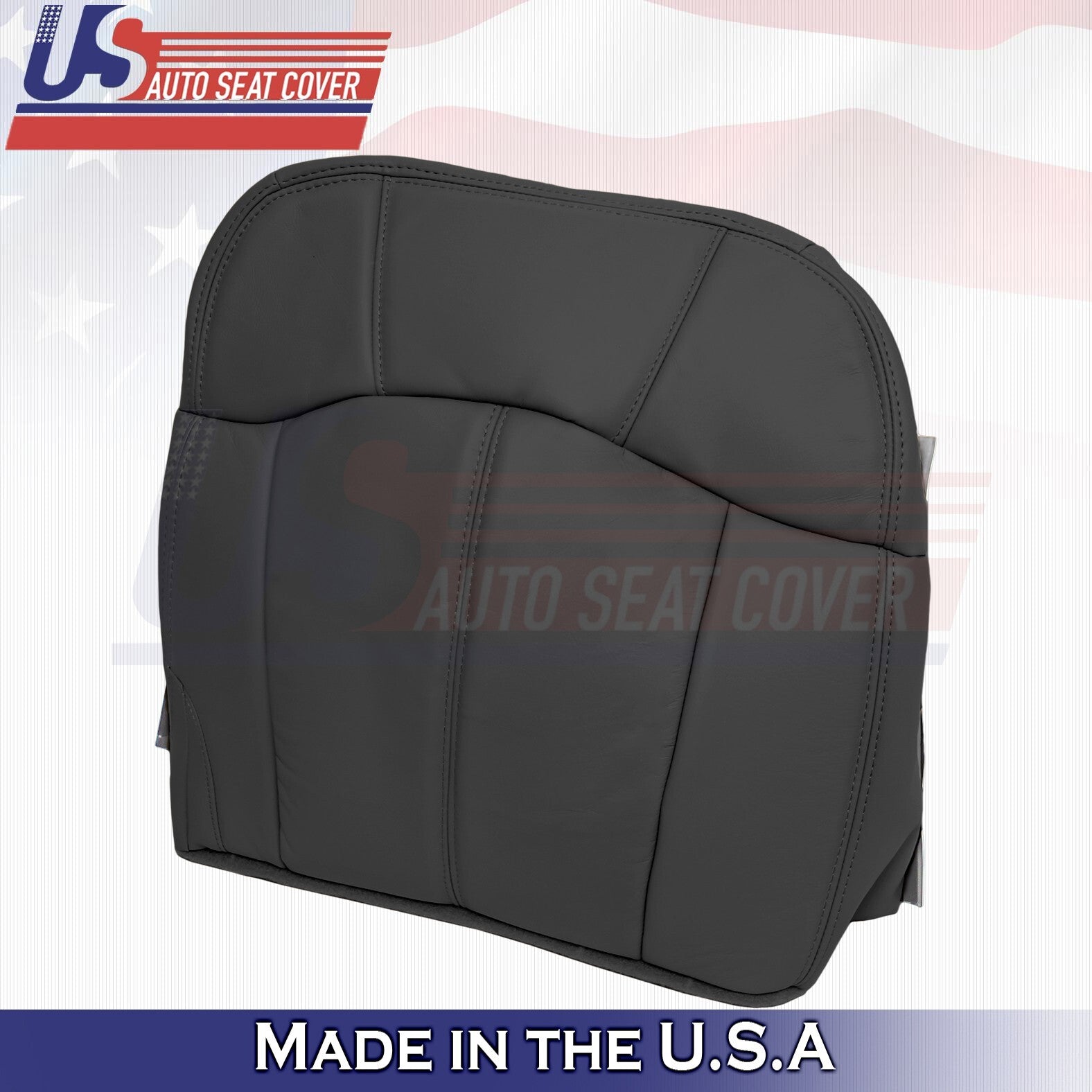 1999 to 2002 Fits Chevy Silverado 2nd Row Passenger Bottom Leather Cover Black
