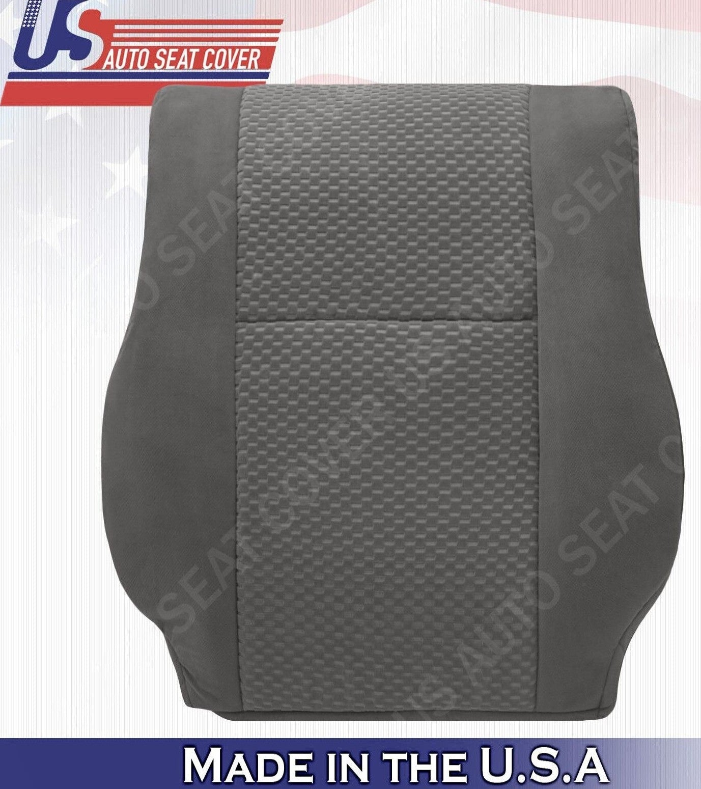 2010 For Toyota Tundra Grade SR5 Driver & Passenger Top Cloth Seat Covers Gray