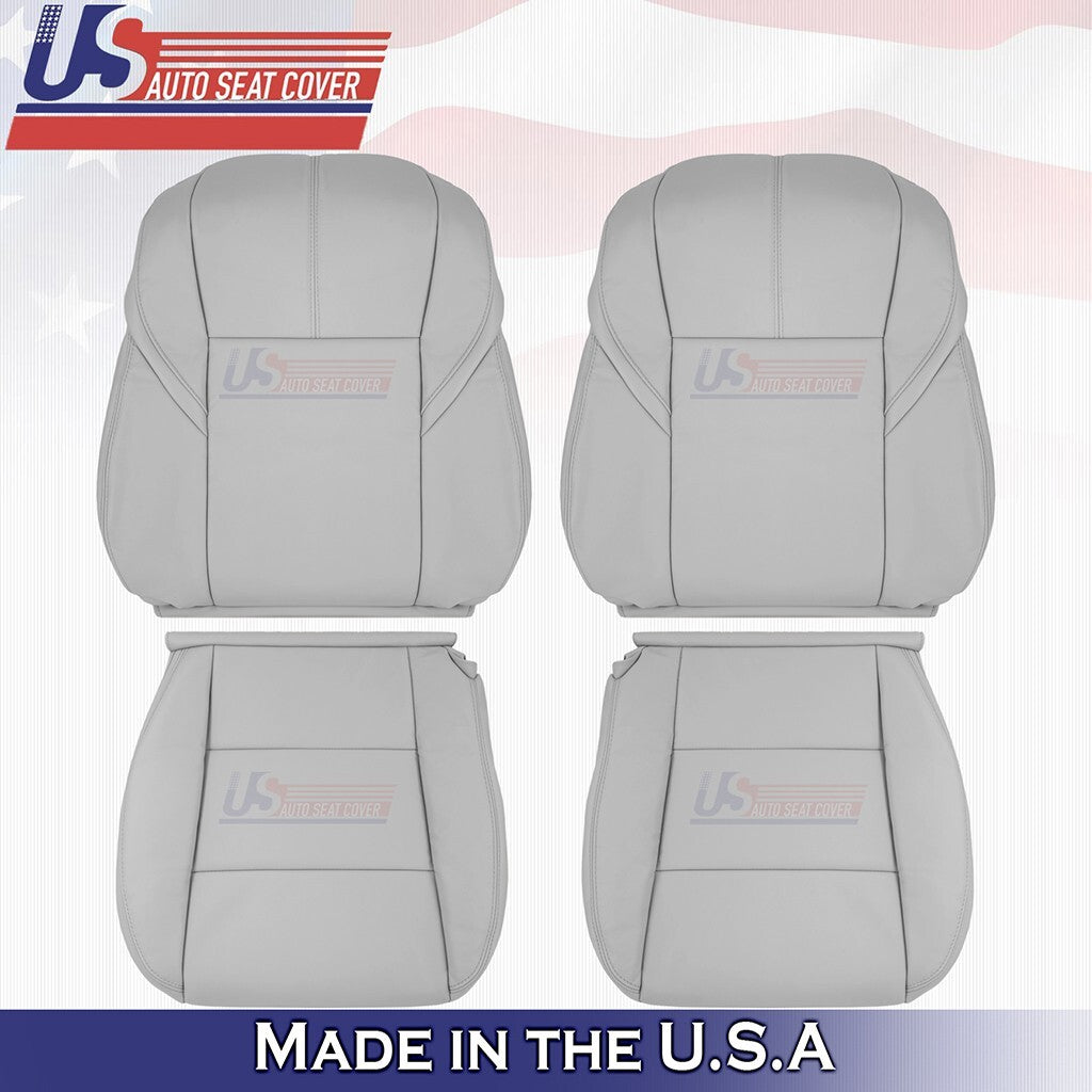 2013 to 2018 Fits Toyota Avalon XLE Front Set Tops&Bottoms Leather Cover Lt Gray